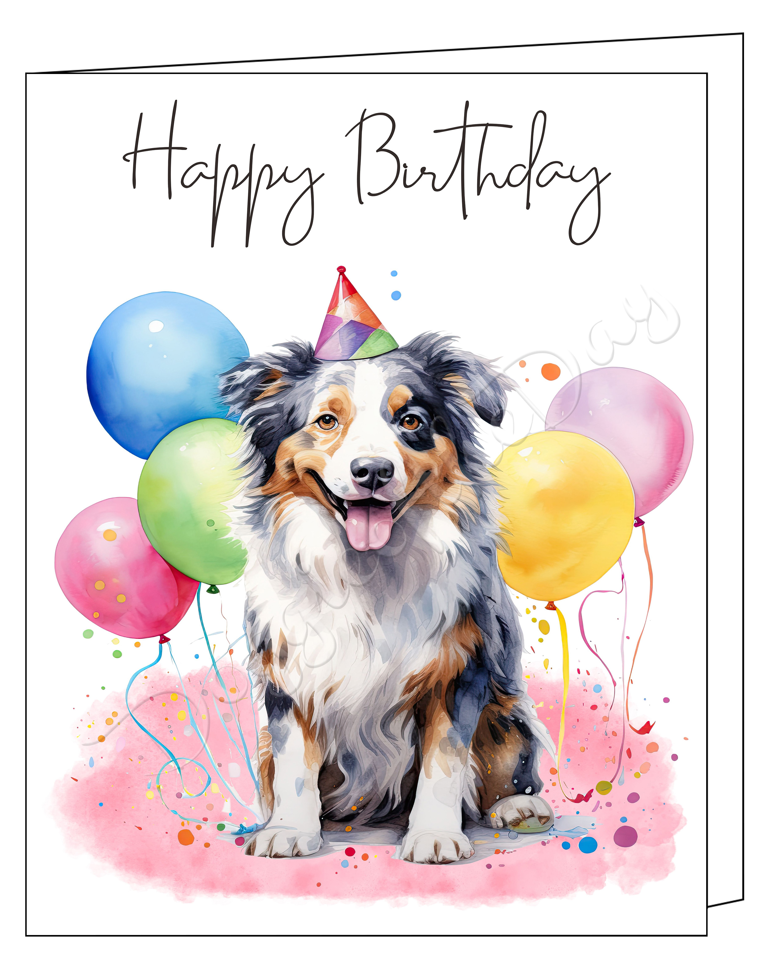 Dog Greeting Cards and Note Cards Happy Birthday Theme with Envelopes NWT
