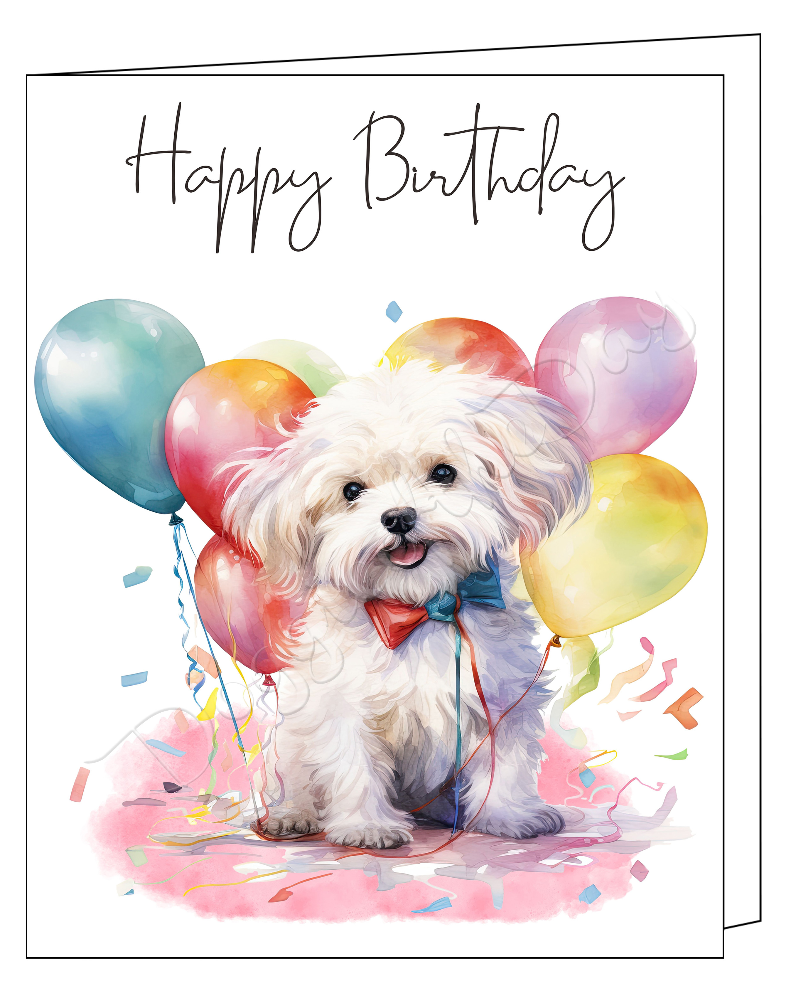 Happy Birthday Dog Greeting & Note Cards Set – Includes Envelopes NWT