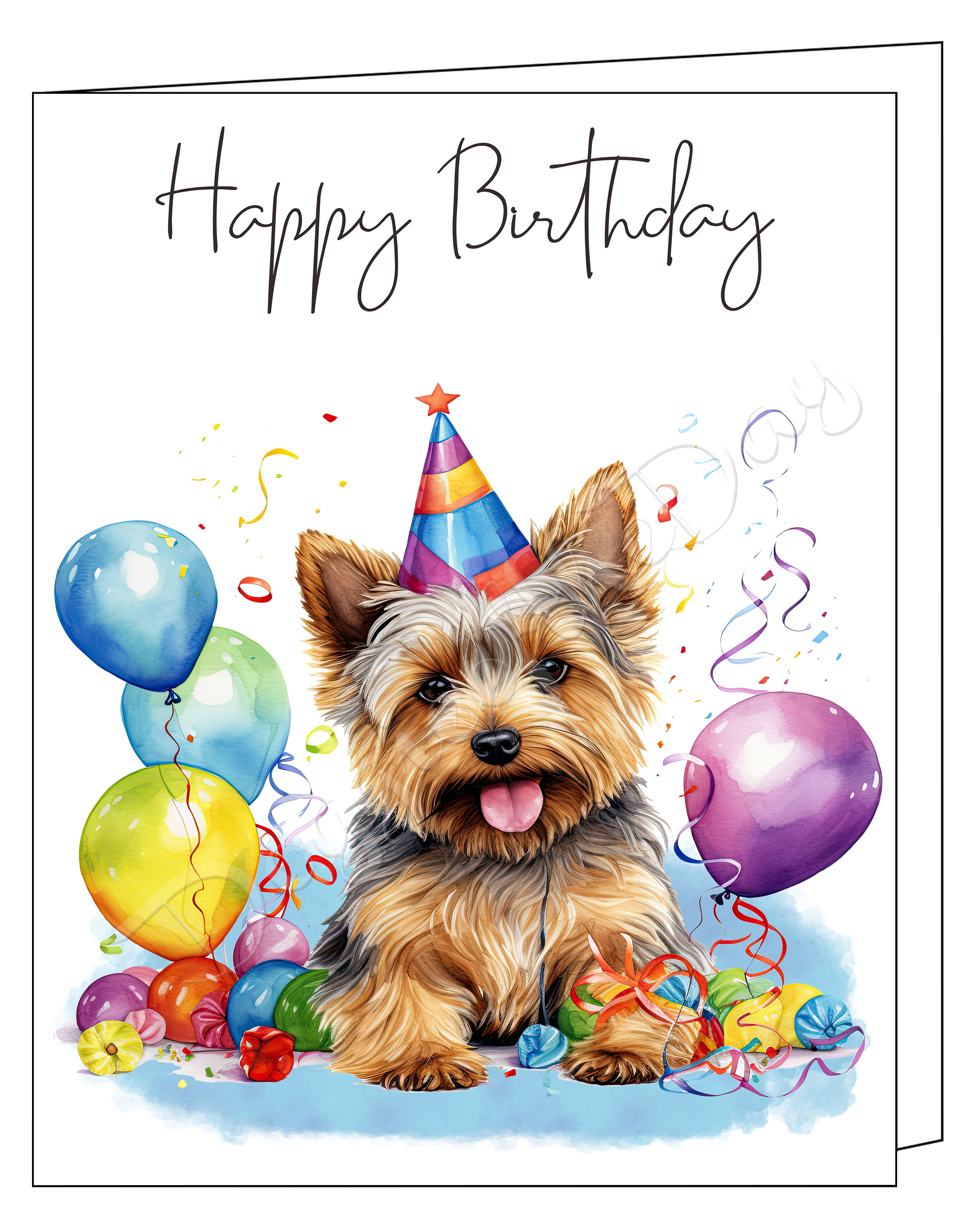 Cute Dog Happy Birthday Greeting Cards – Envelopes Included NWT