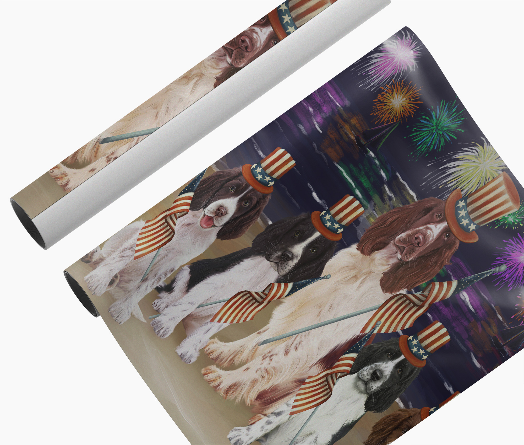 Sphynx Cats 4th of July Canvas Print Patriotic Wall Art Independence Decor
