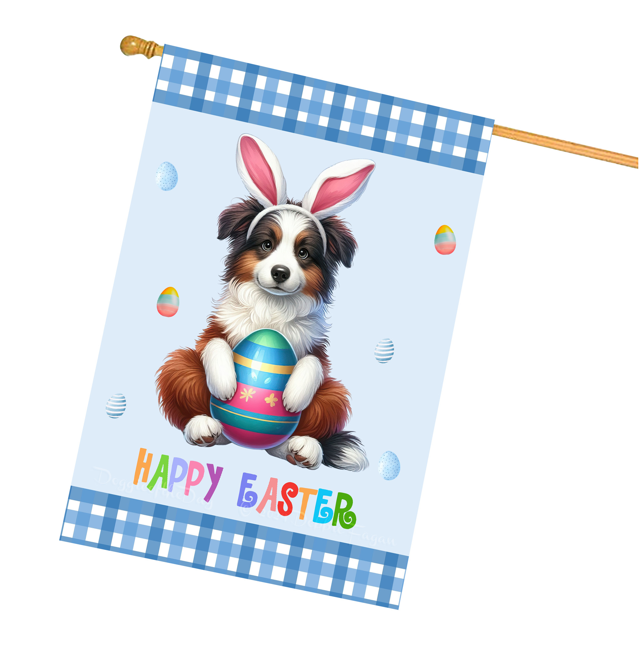 Ostern Hundehaus Flagge doppelseitig 28""x40"" viele Designs neu mit Etikett - Bild 7 von 32