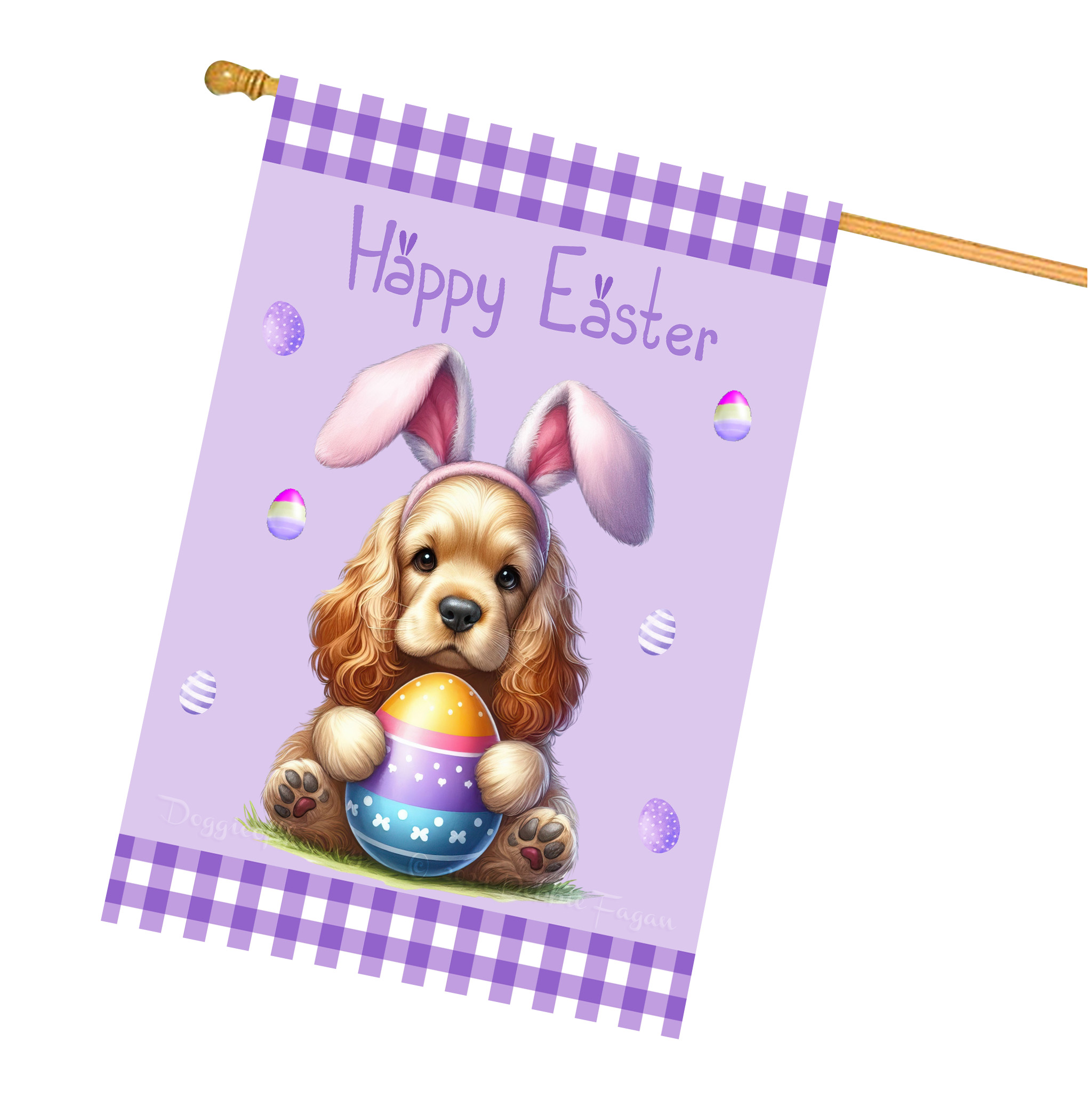 Ostern Hundehaus Flagge doppelseitig 28""x40"" viele Designs neu mit Etikett - Bild 13 von 32