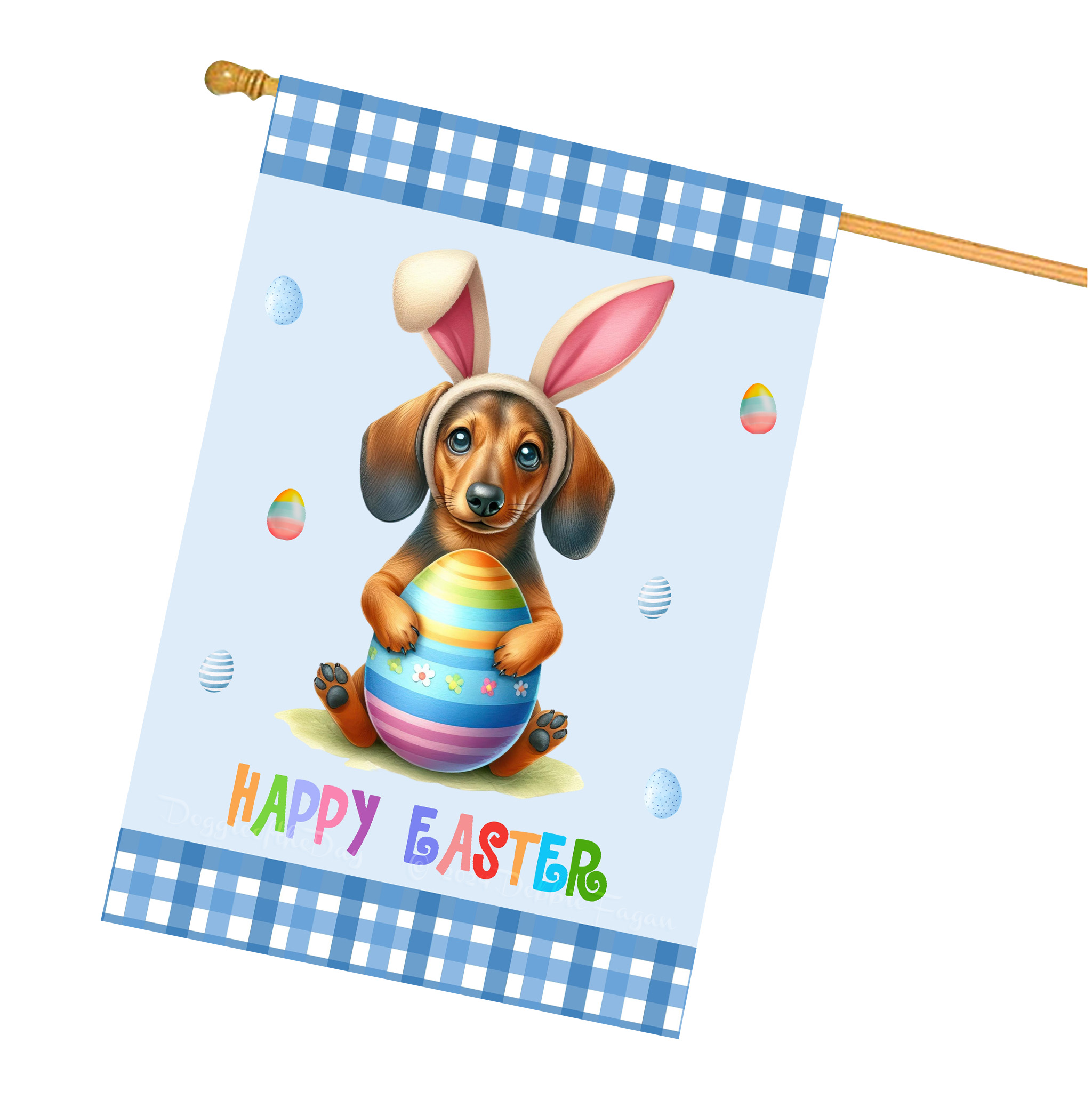 Ostern Hundehaus Flagge doppelseitig 28""x40"" viele Designs neu mit Etikett - Bild 15 von 32