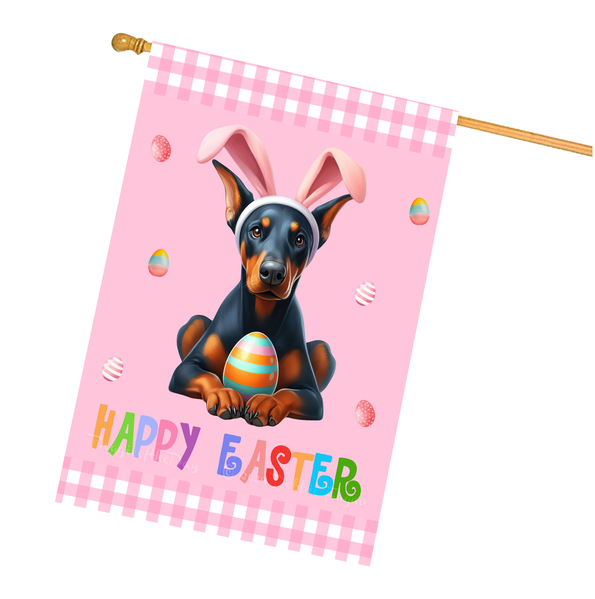 Ostern Hundehaus Flagge doppelseitig 28""x40"" viele Designs neu mit Etikett - Bild 17 von 32