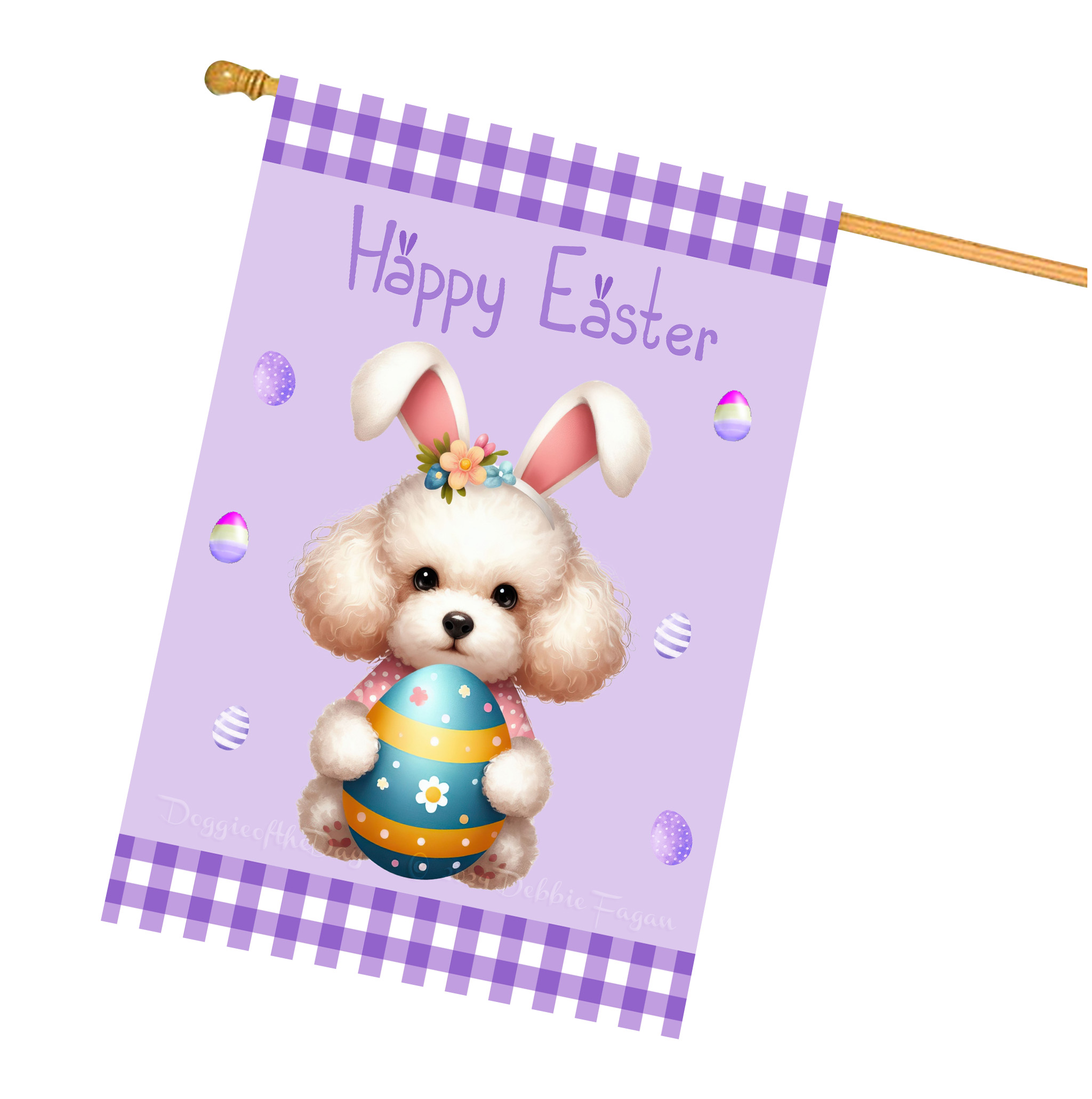 Ostern Hundehaus Flagge doppelseitig 28""x40"" viele Designs neu mit Etikett - Bild 25 von 32