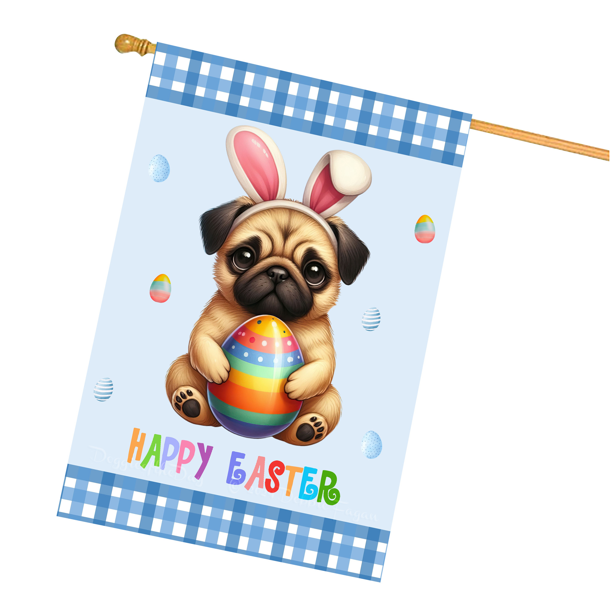 Ostern Hundehaus Flagge doppelseitig 28""x40"" viele Designs neu mit Etikett - Bild 26 von 32