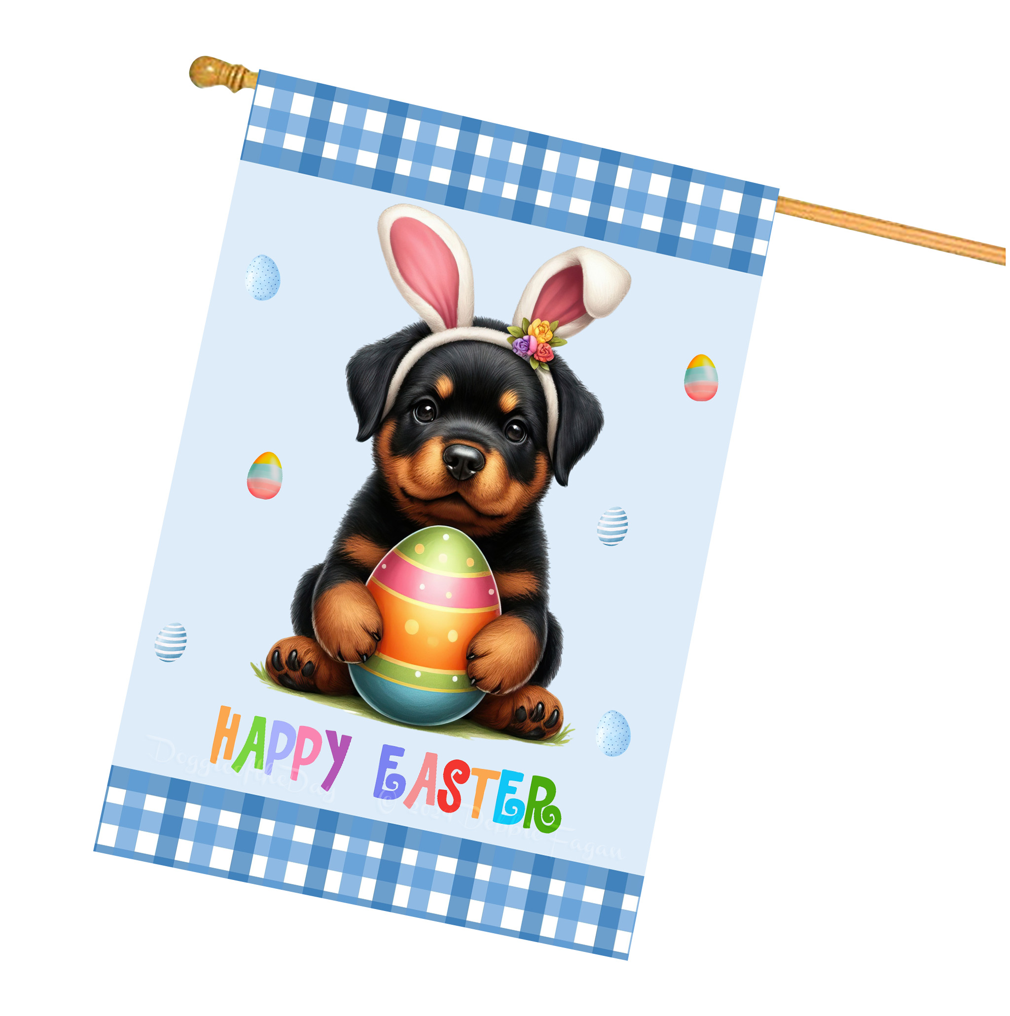 Ostern Hundehaus Flagge doppelseitig 28""x40"" viele Designs neu mit Etikett - Bild 27 von 32