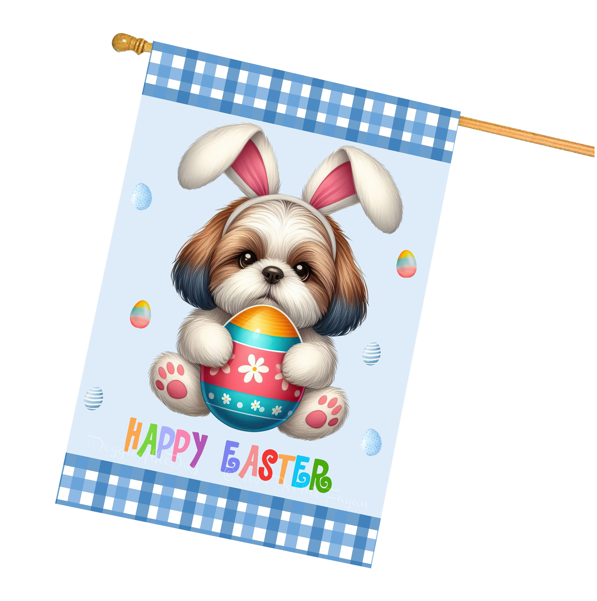 Ostern Hundehaus Flagge doppelseitig 28""x40"" viele Designs neu mit Etikett - Bild 29 von 32