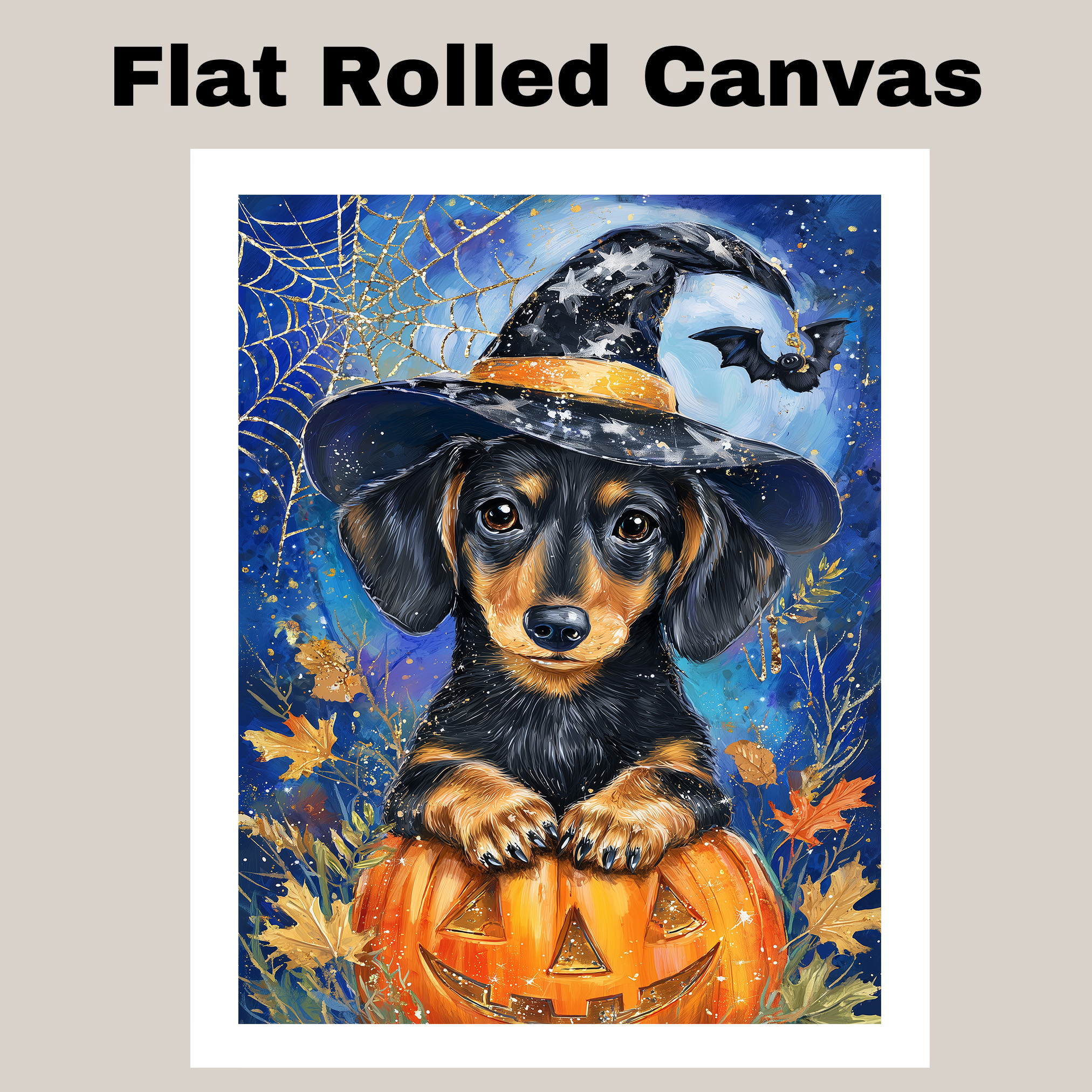 Dachshund Canvas Wall Art for Dog Lovers Holiday Gift Family Living Room Canvas