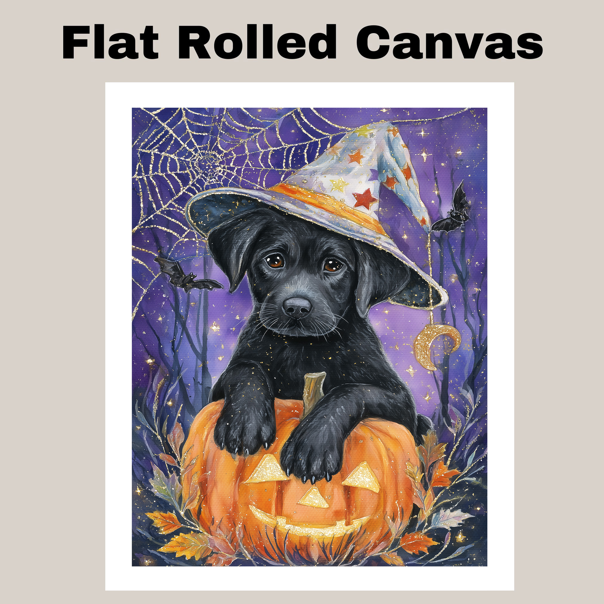 Labrador Pumpkins Canvas Maple Leaves Decor for Pet Lovers Indoor Decorations - Picture 12 of 13
