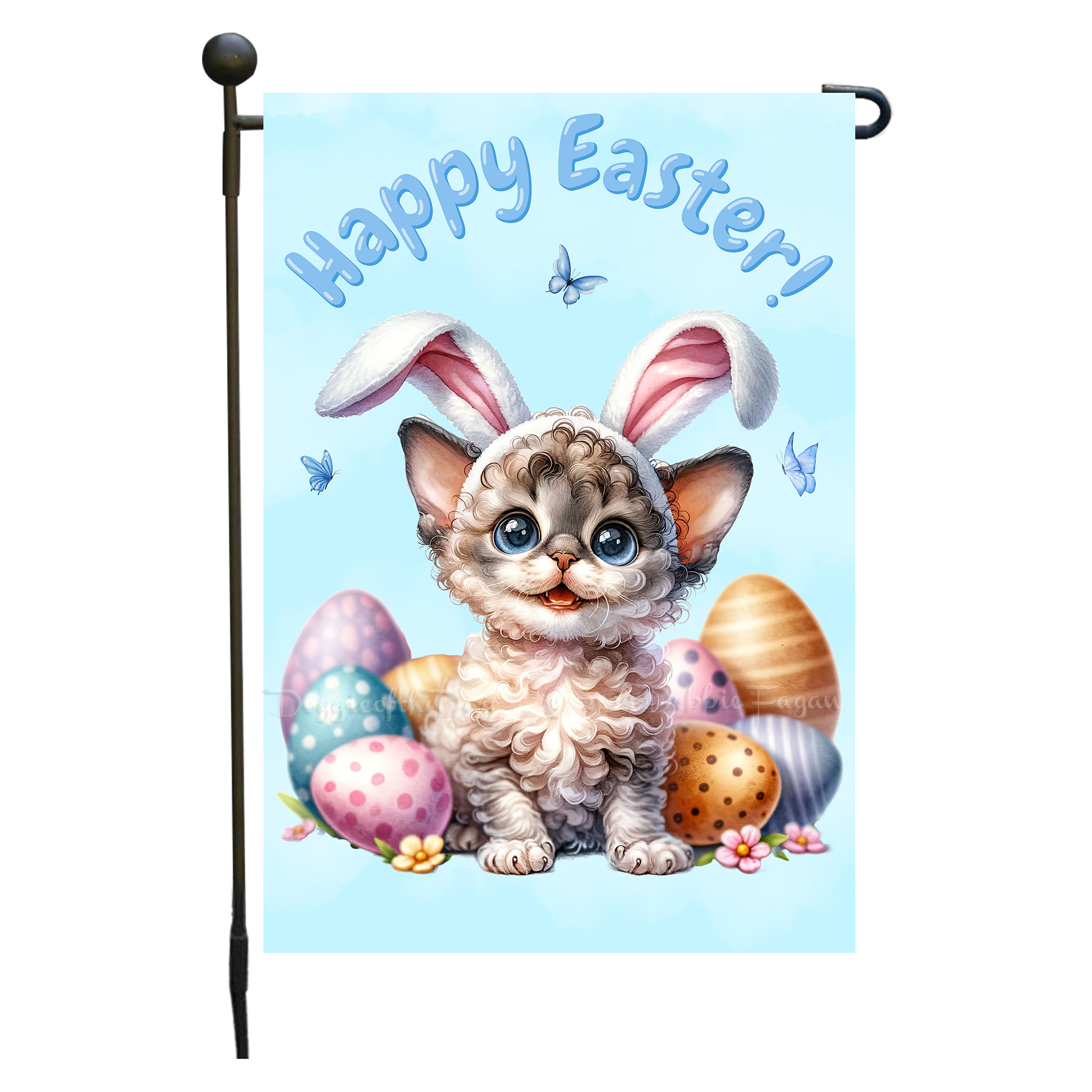 Happy Easter Egg Hunt Garden Flag Cats Lawn Patio Decor 12.5x18 NWT - Picture 32 of 58