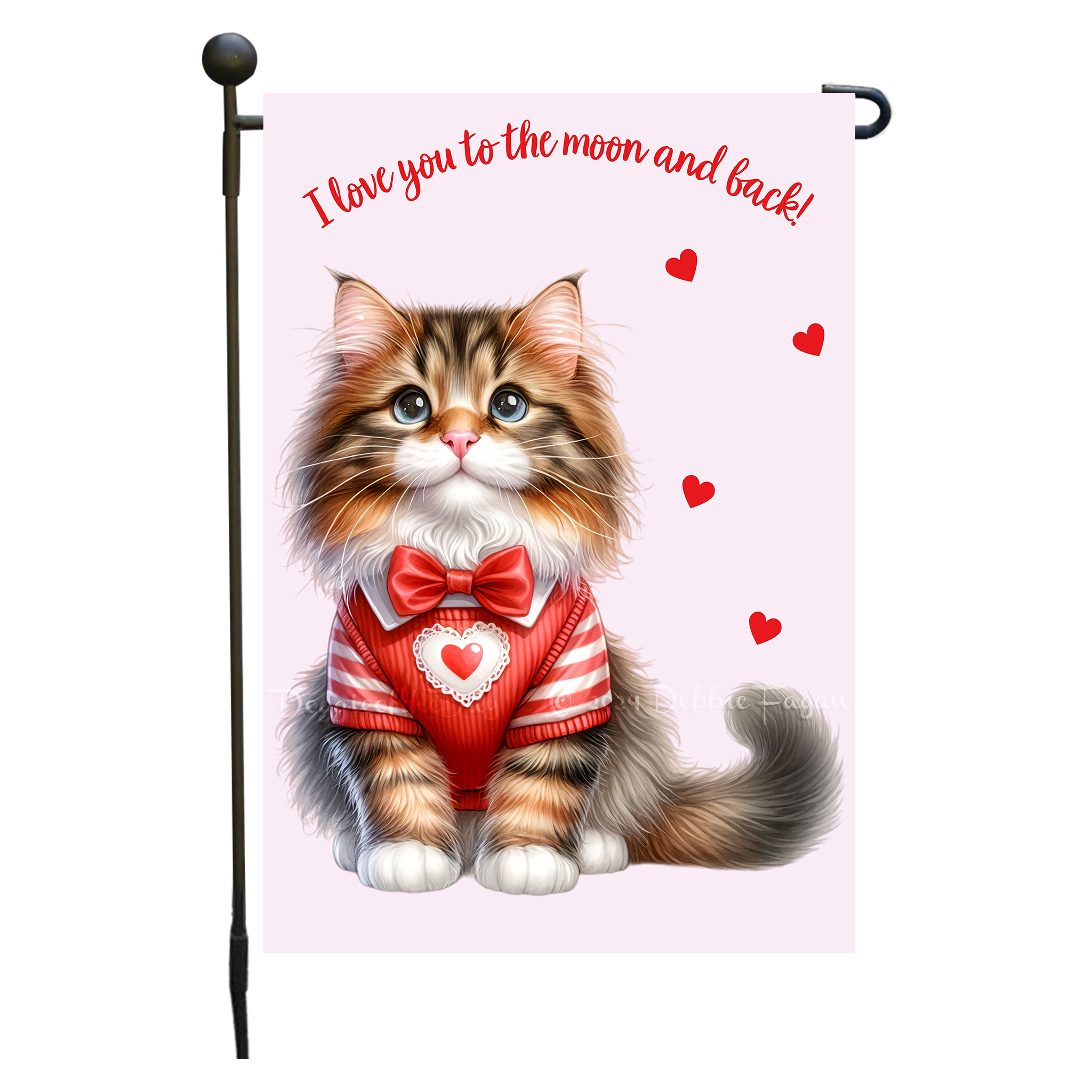 Flagge Valentinstag Katze Garten personalisiert doppelseitig NEU - Bild 63 von 103