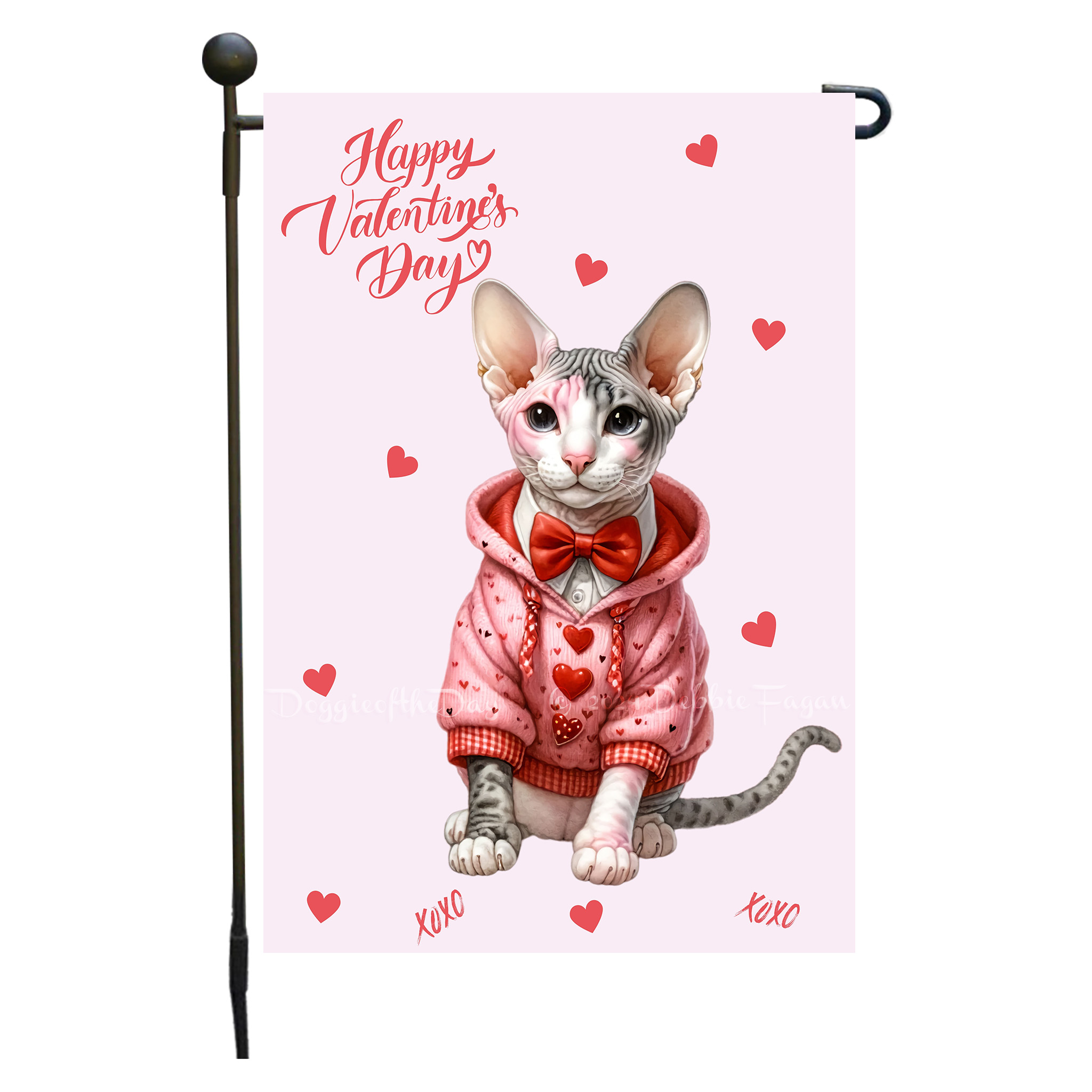 Flagge Valentinstag Katze Garten personalisiert doppelseitig NEU - Bild 93 von 103