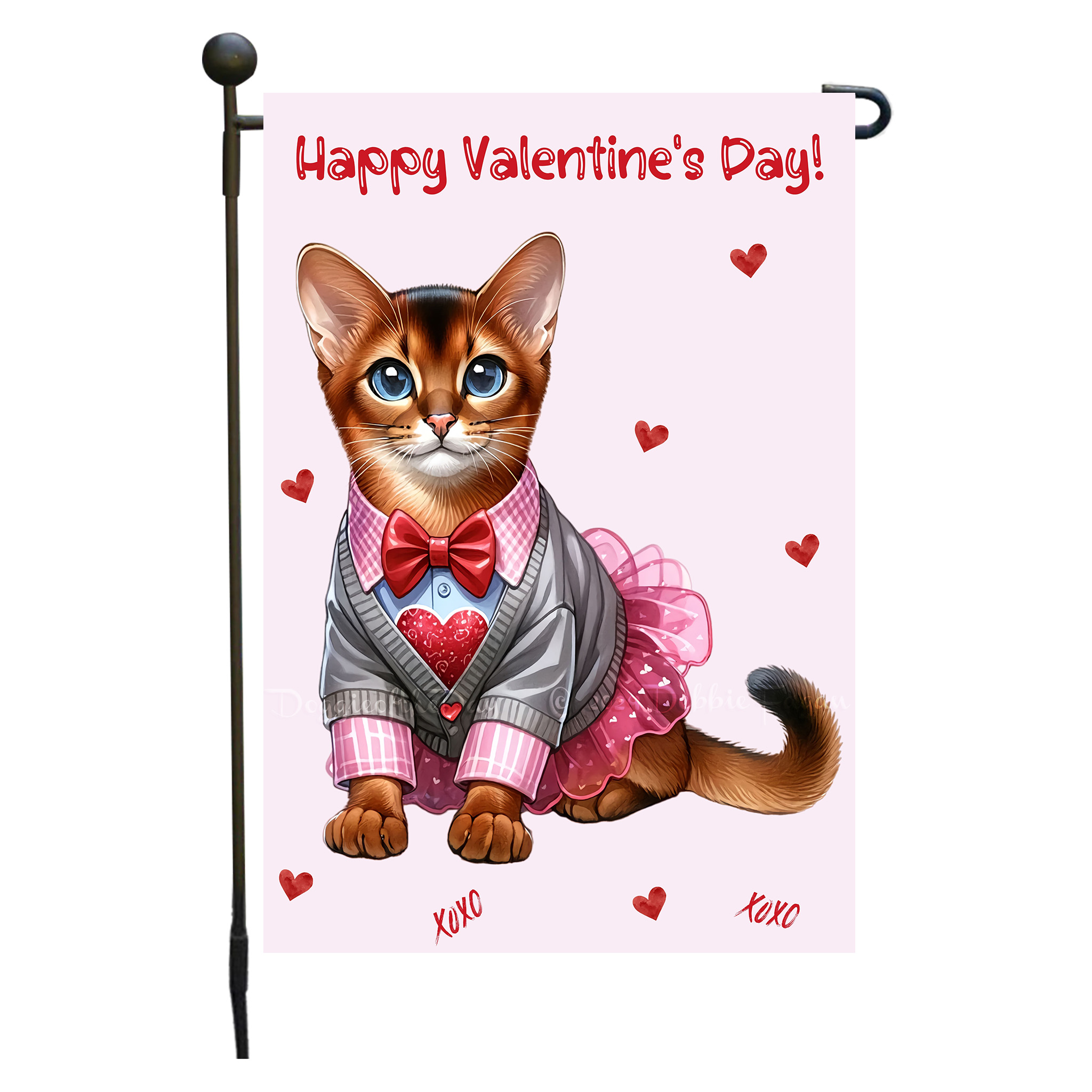 Flagge Valentinstag Katze Garten personalisiert doppelseitig NEU - Bild 3 von 103