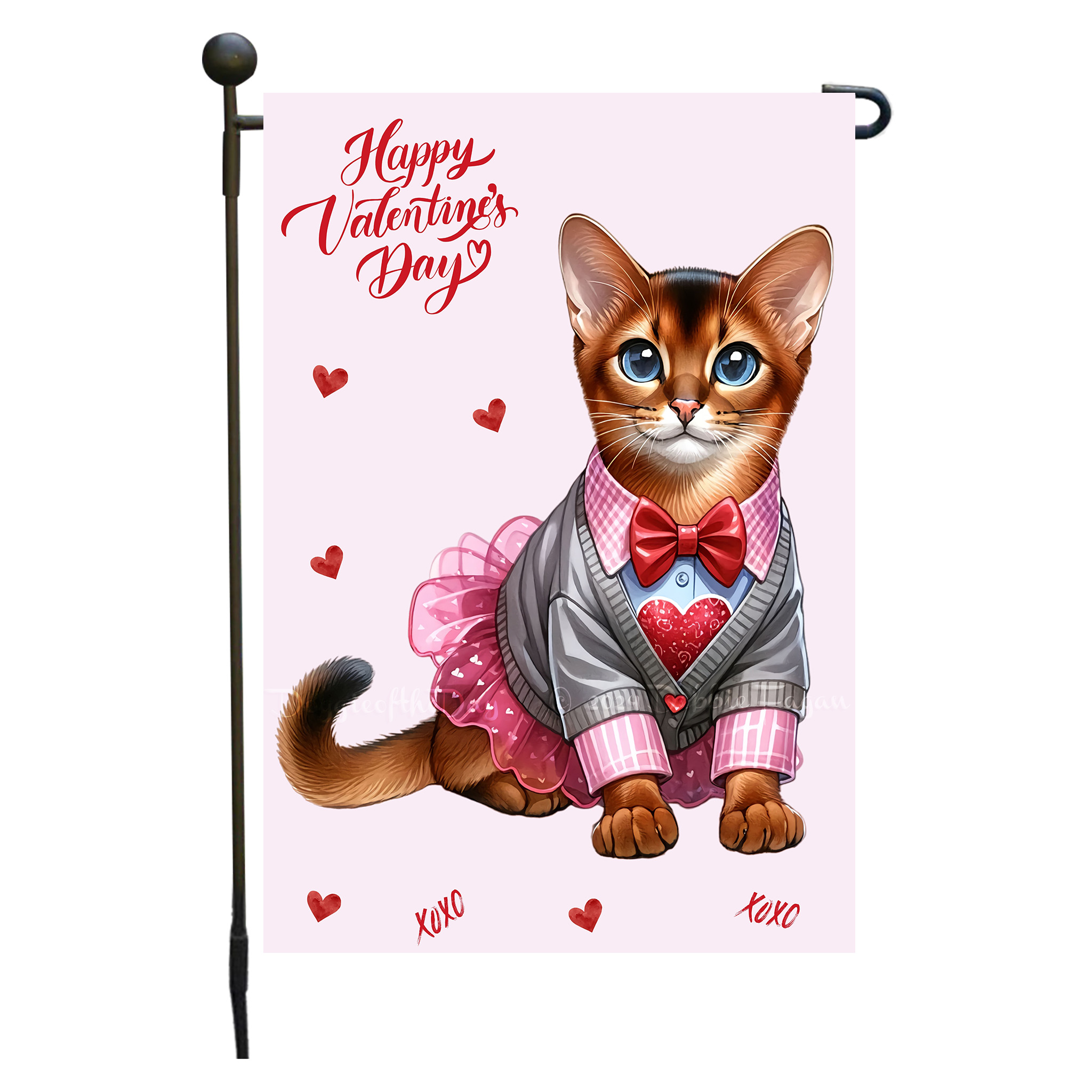 Flagge Valentinstag Katze Garten personalisiert doppelseitig NEU - Bild 4 von 103