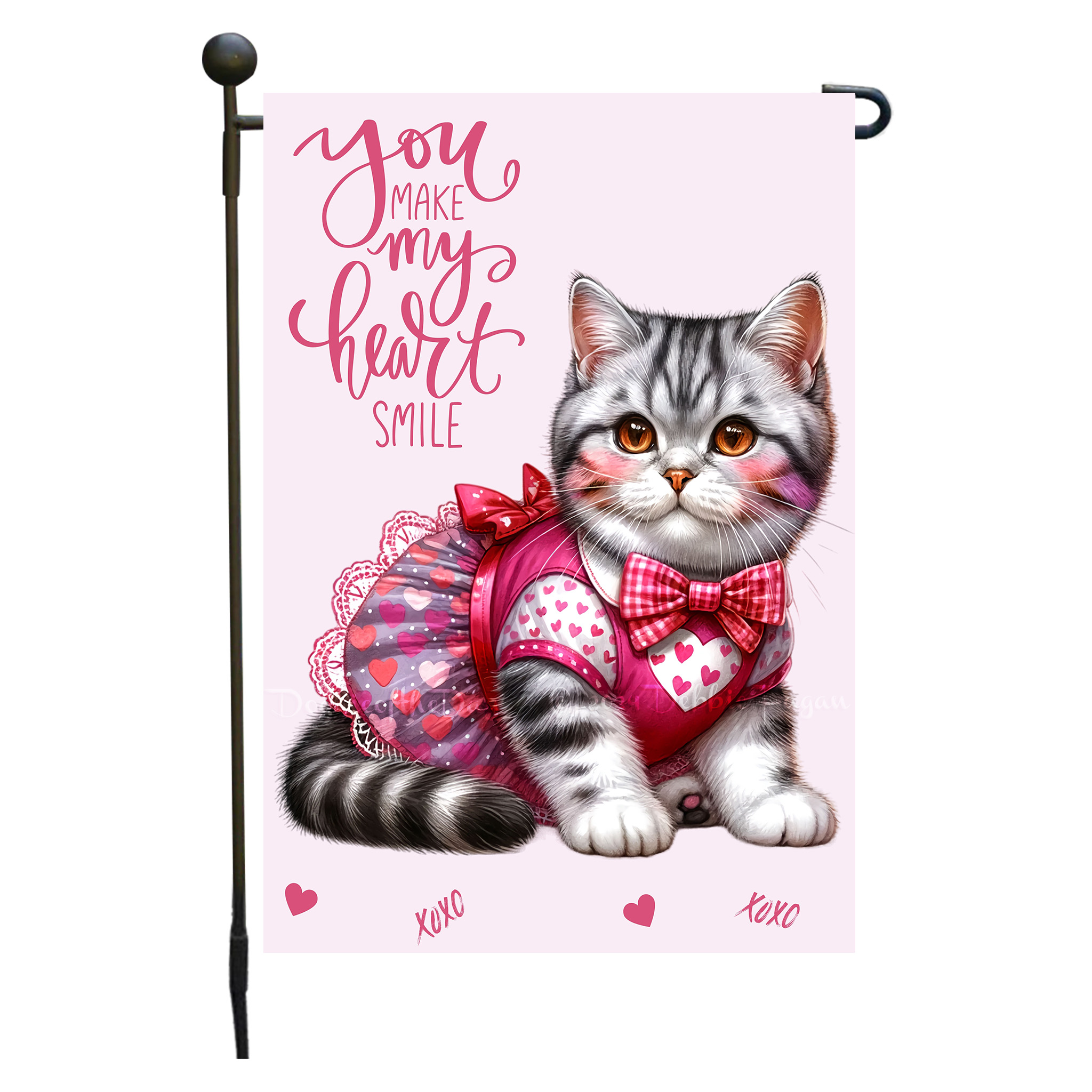 Flagge Valentinstag Katze Garten personalisiert doppelseitig NEU - Bild 9 von 103