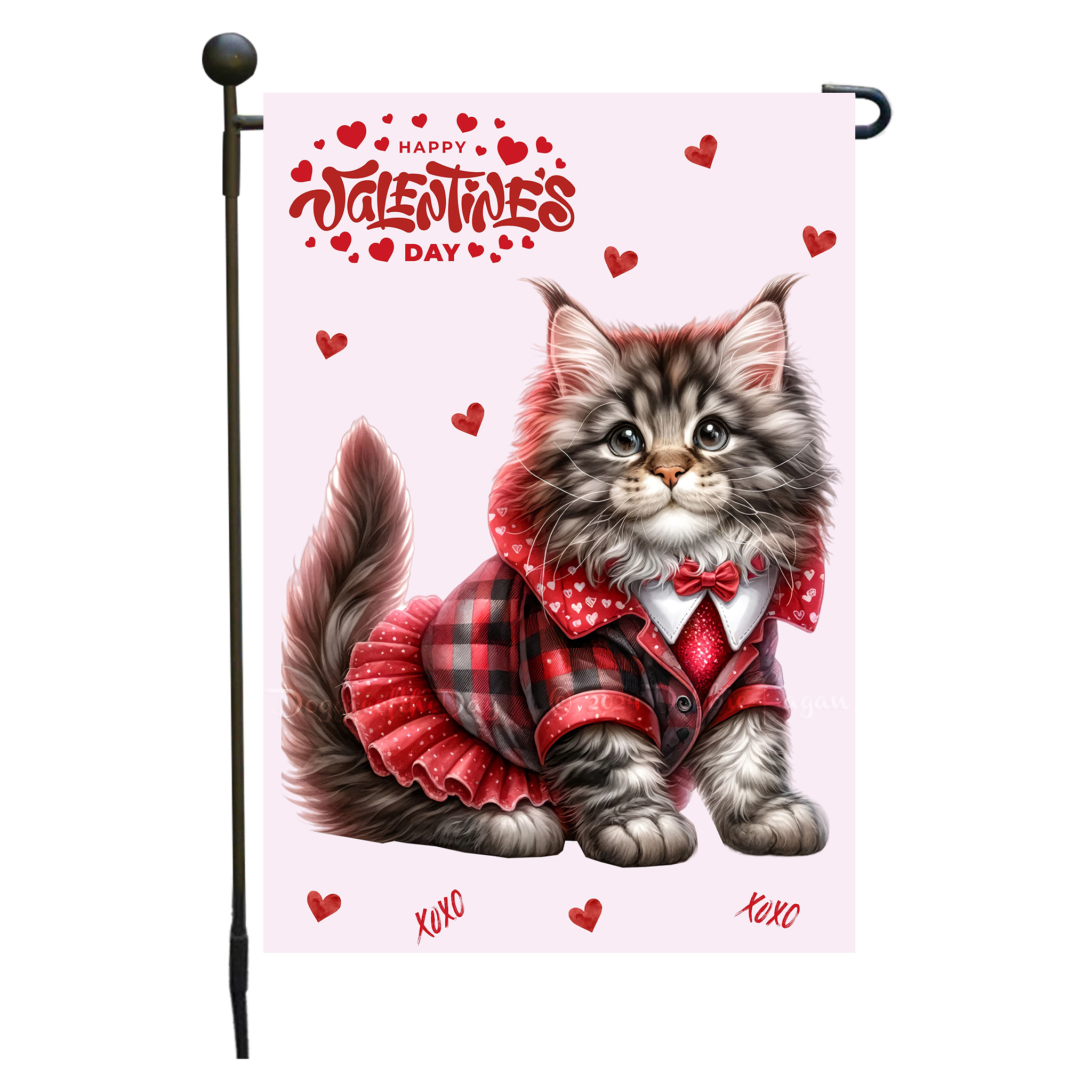Flagge Valentinstag Katze Garten personalisiert doppelseitig NEU - Bild 48 von 103