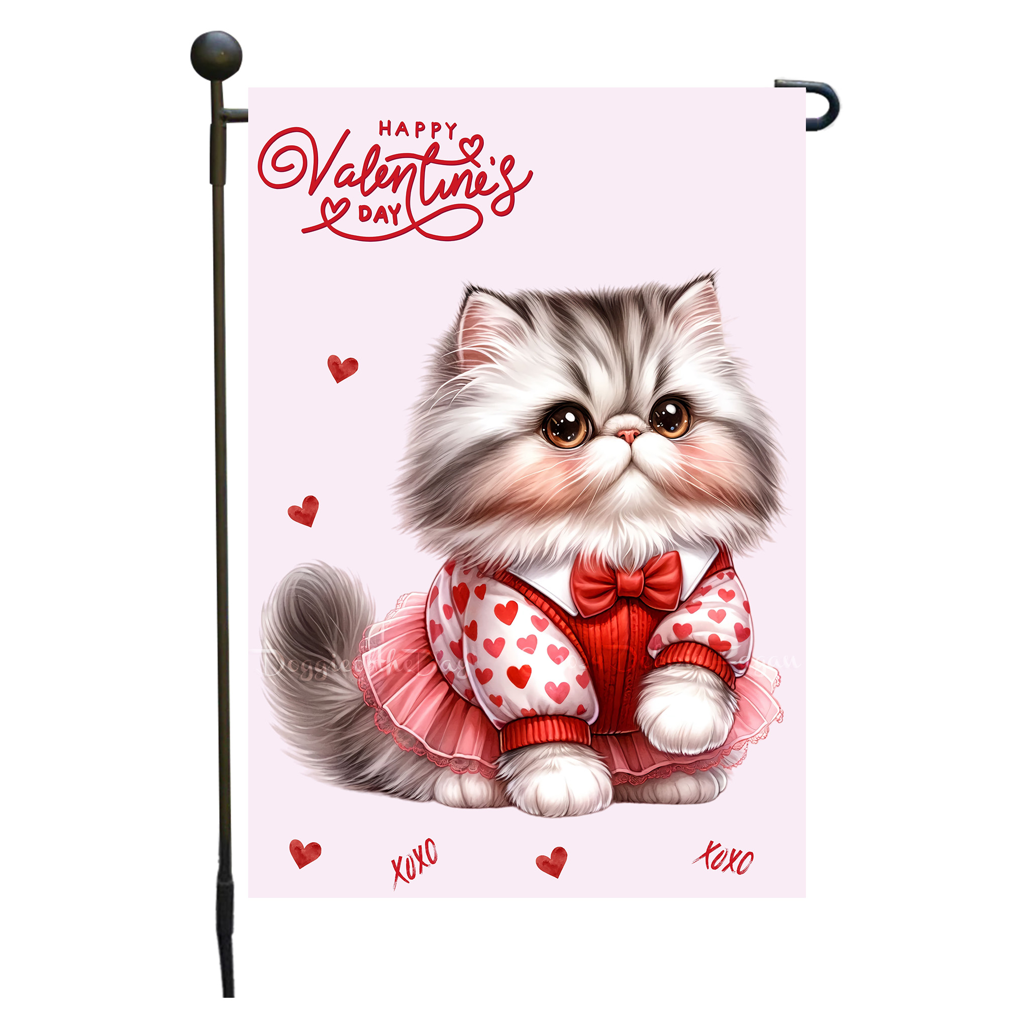 Flagge Valentinstag Katze Garten personalisiert doppelseitig NEU - Bild 64 von 103