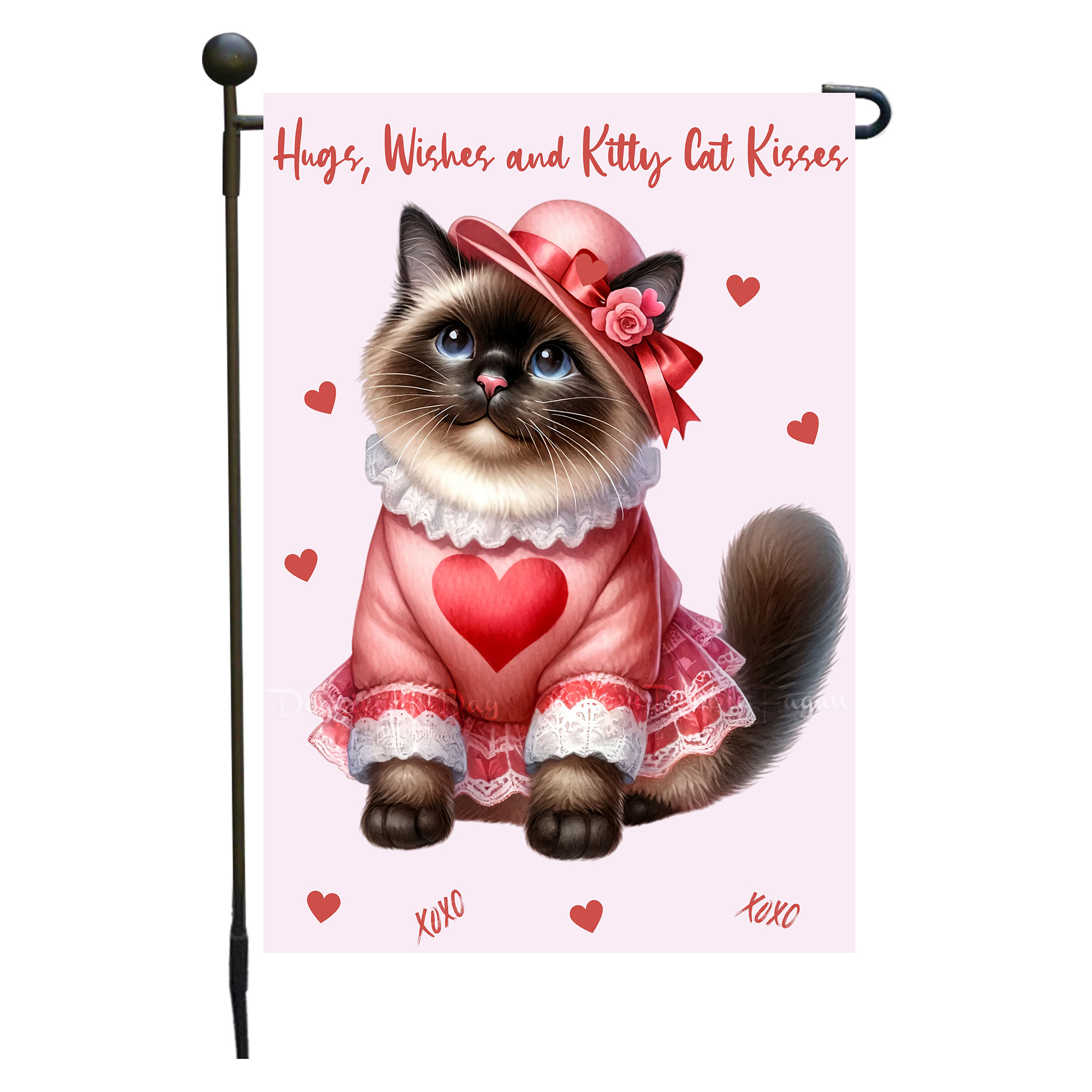 Flagge Valentinstag Katze Garten personalisiert doppelseitig NEU - Bild 22 von 103