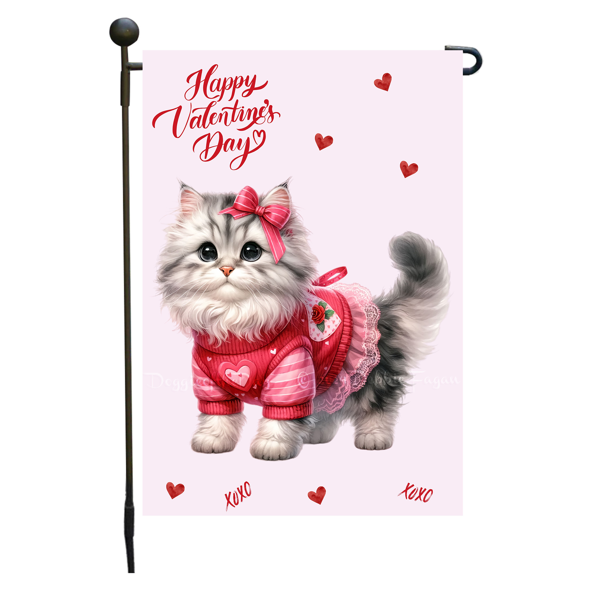 Flagge Valentinstag Katze Garten personalisiert doppelseitig NEU - Bild 65 von 103