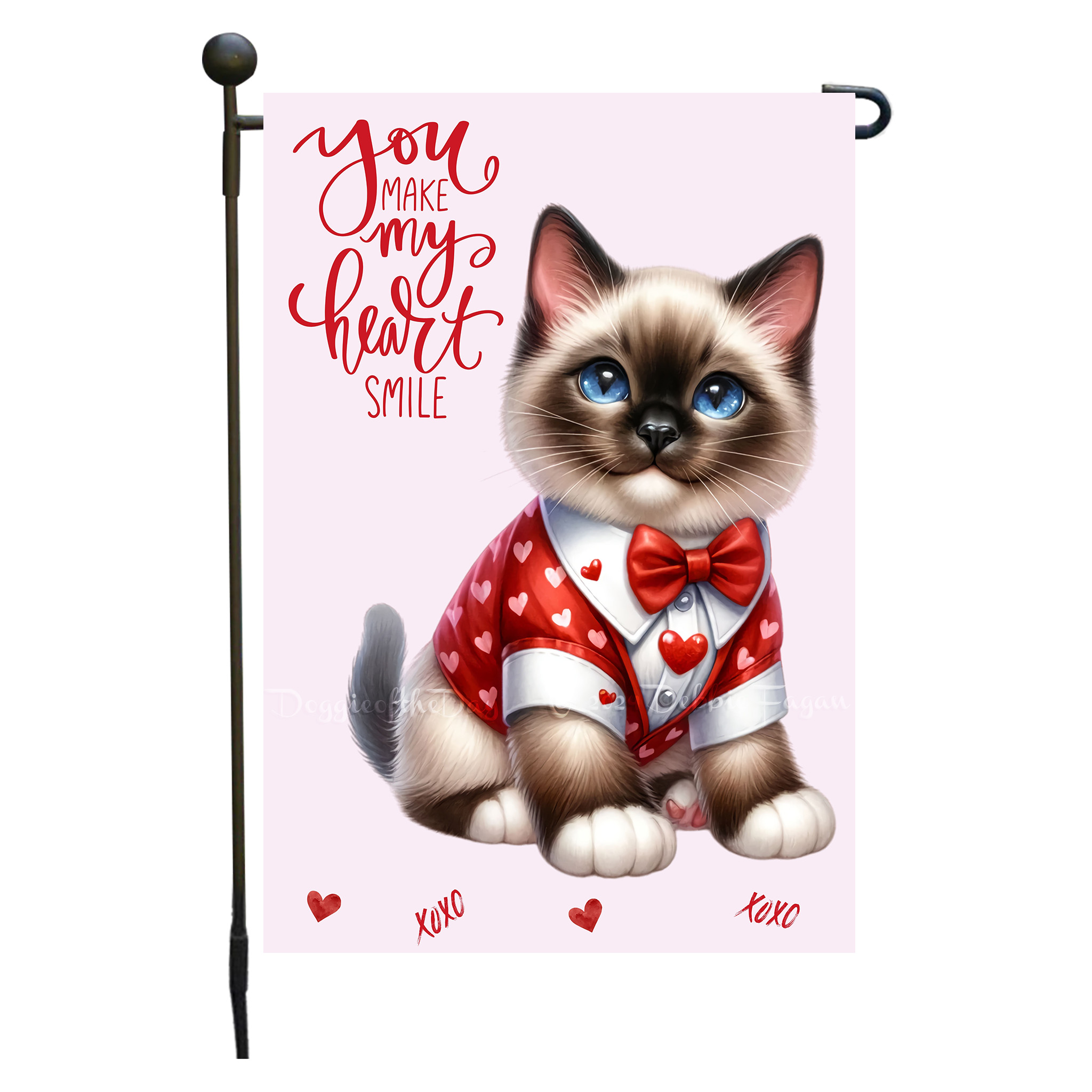 Flagge Valentinstag Katze Garten personalisiert doppelseitig NEU - Bild 23 von 103