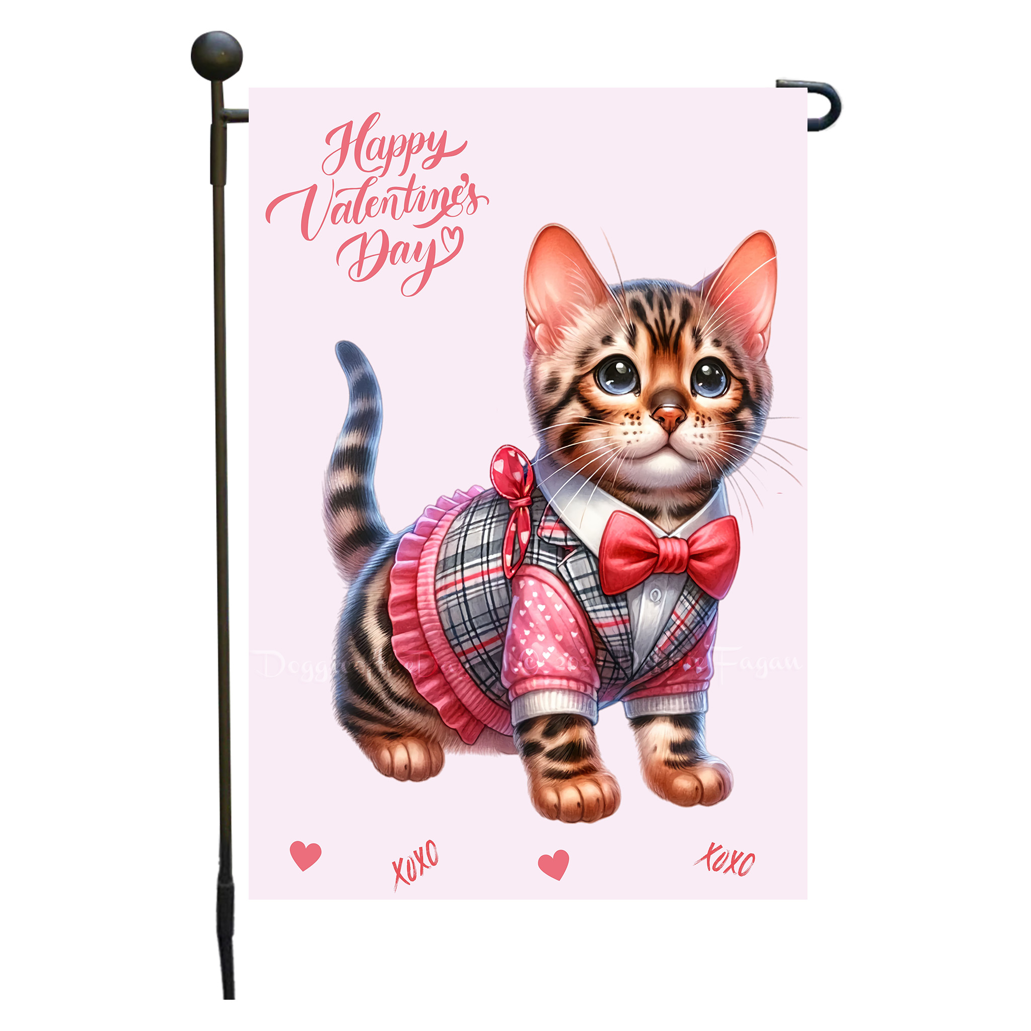 Flagge Valentinstag Katze Garten personalisiert doppelseitig NEU - Bild 16 von 103