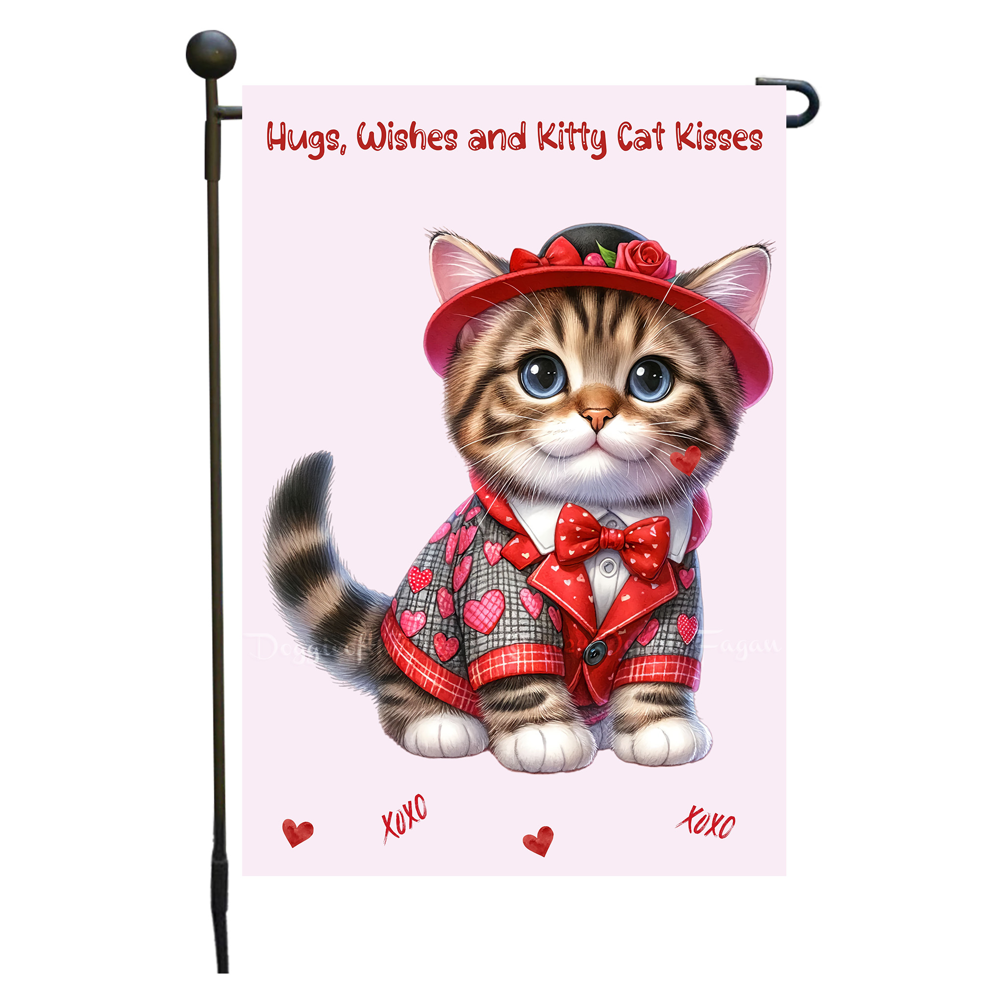 Flagge Valentinstag Katze Garten personalisiert doppelseitig NEU - Bild 17 von 103