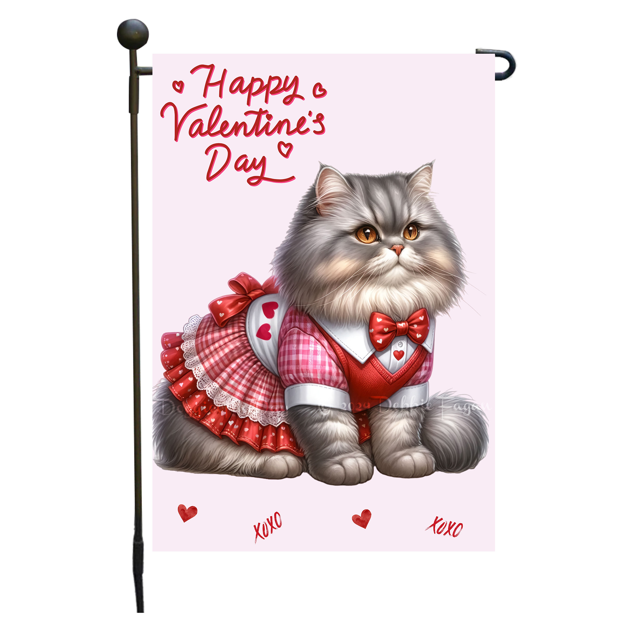 Flagge Valentinstag Katze Garten personalisiert doppelseitig NEU - Bild 66 von 103