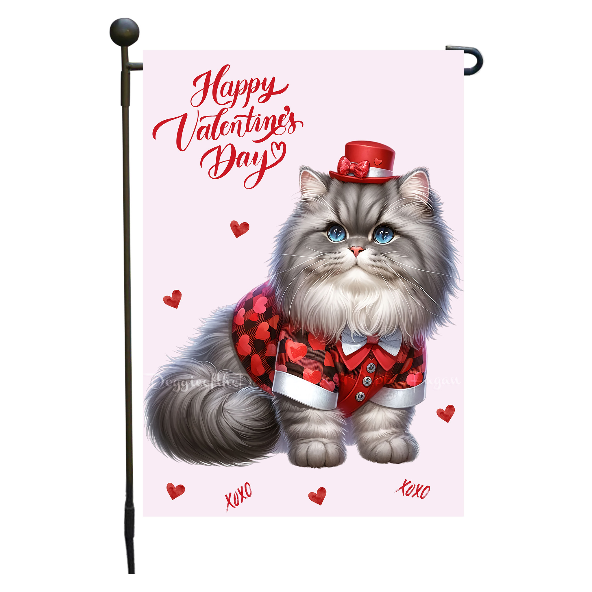 Flagge Valentinstag Katze Garten personalisiert doppelseitig NEU - Bild 67 von 103