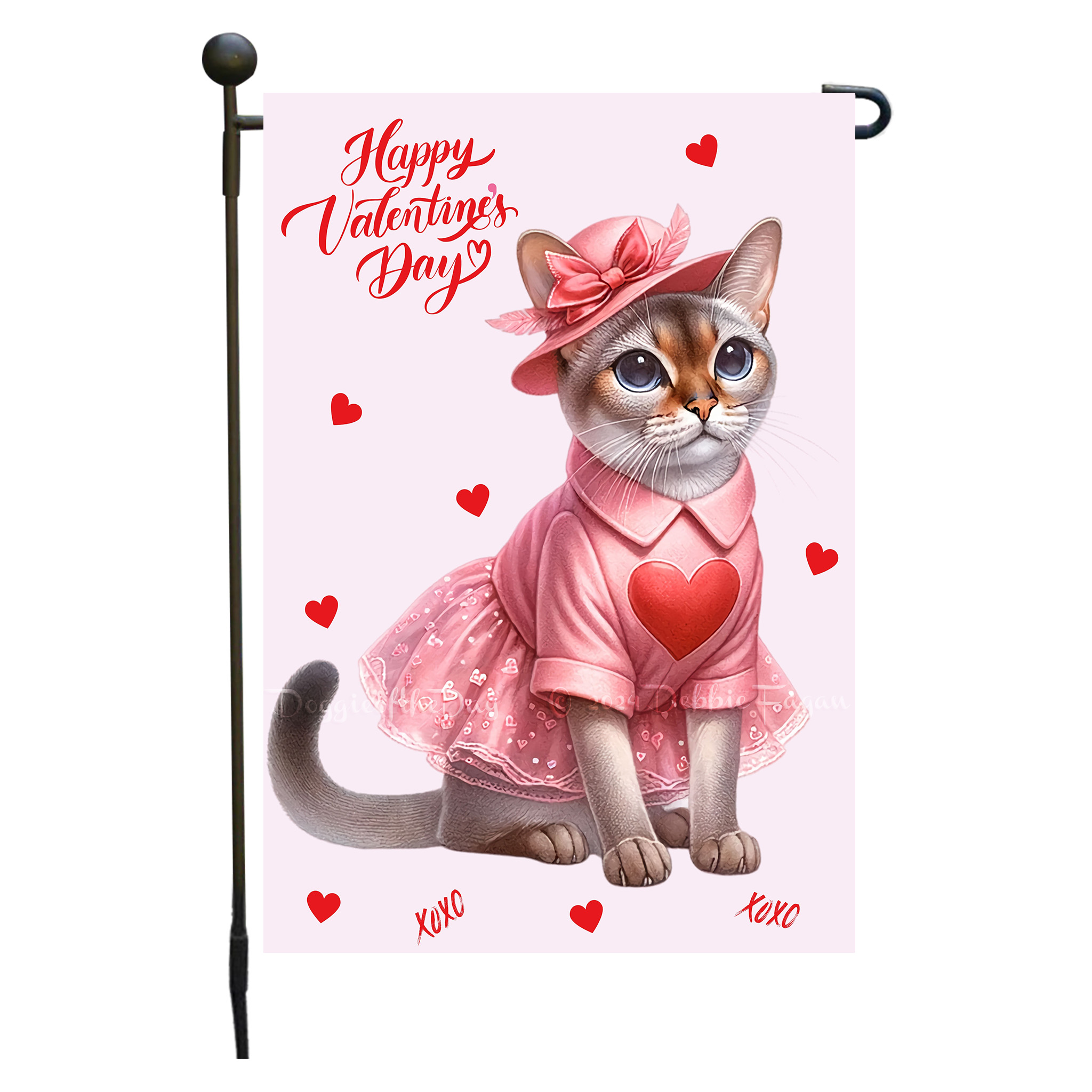 Flagge Valentinstag Katze Garten personalisiert doppelseitig NEU - Bild 5 von 103