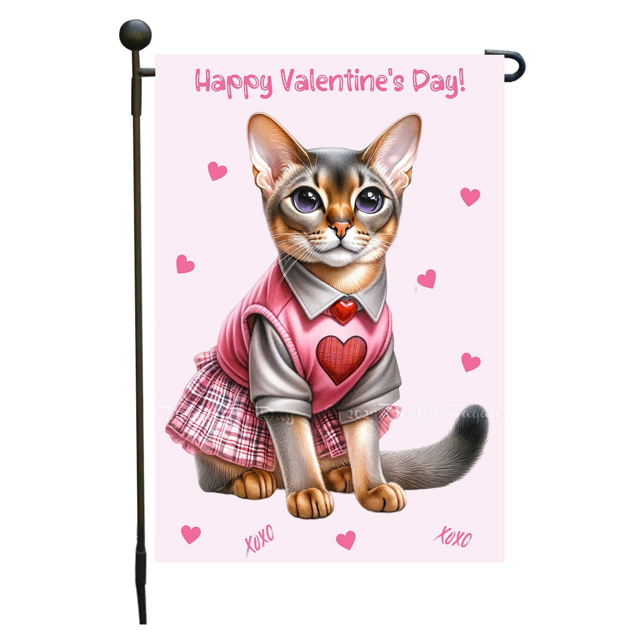 Flagge Valentinstag Katze Garten personalisiert doppelseitig NEU - Bild 6 von 103