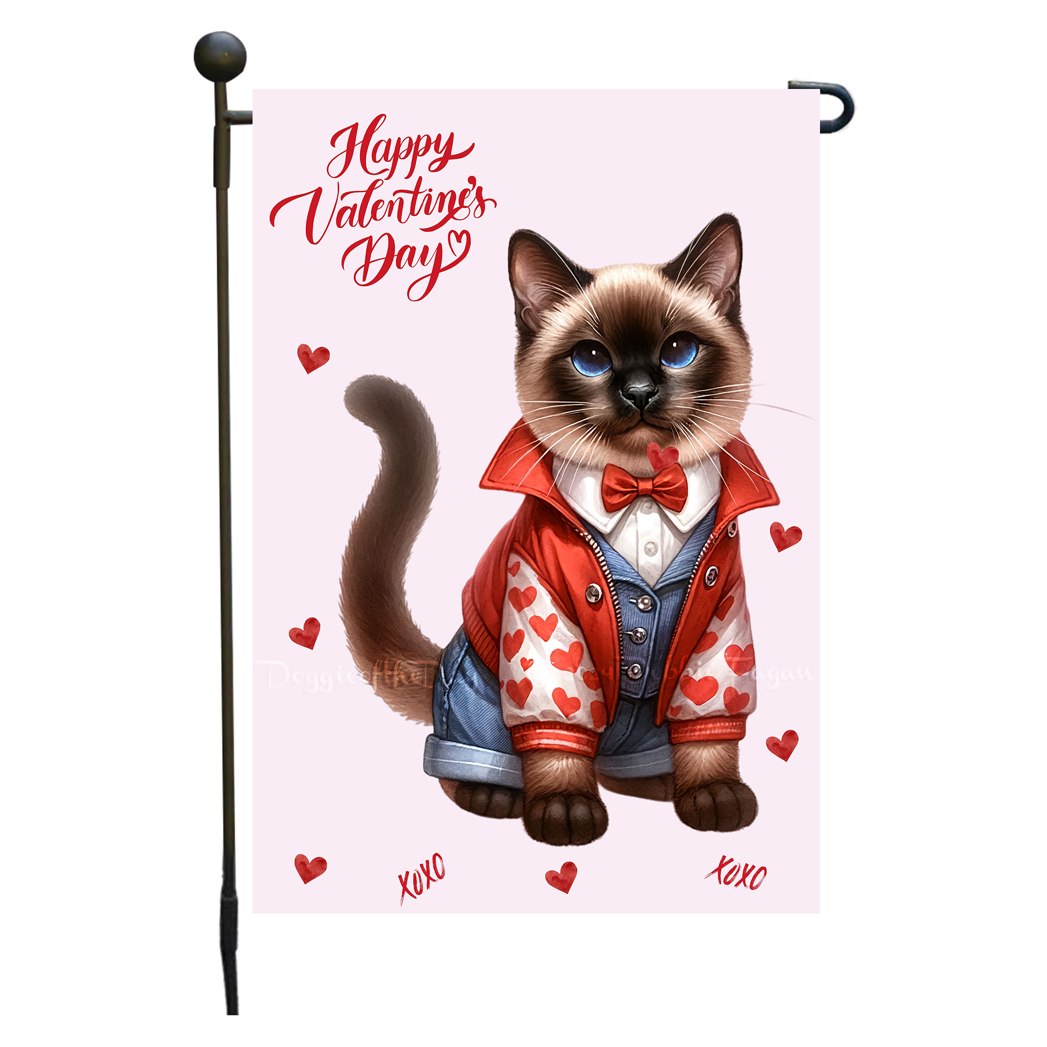 Flagge Valentinstag Katze Garten personalisiert doppelseitig NEU - Bild 88 von 103