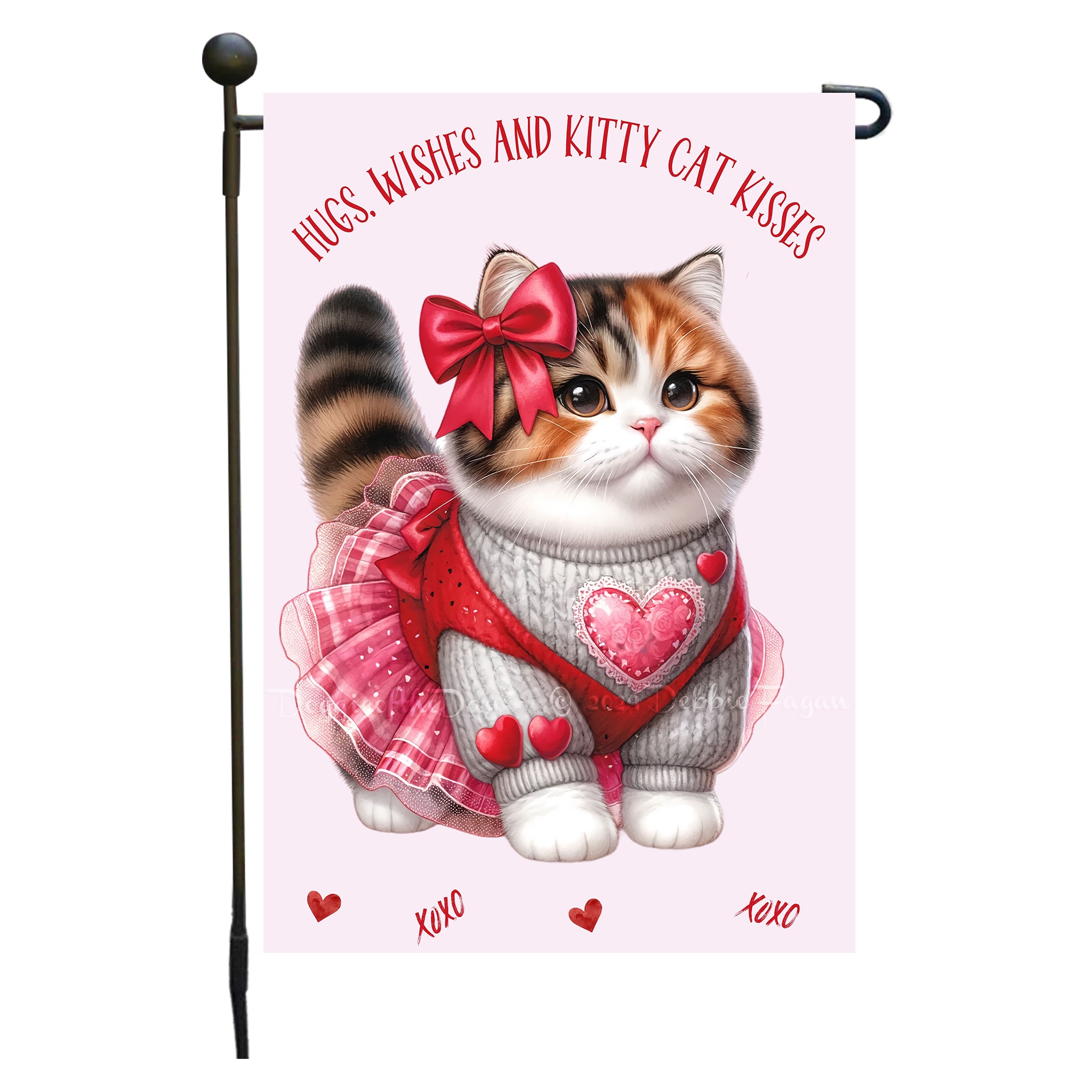 Flagge Valentinstag Katze Garten personalisiert doppelseitig NEU - Bild 53 von 103