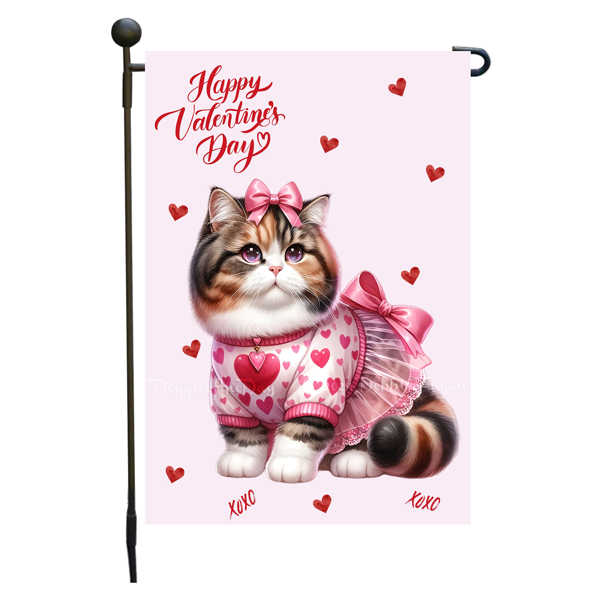Flagge Valentinstag Katze Garten personalisiert doppelseitig NEU - Bild 54 von 103