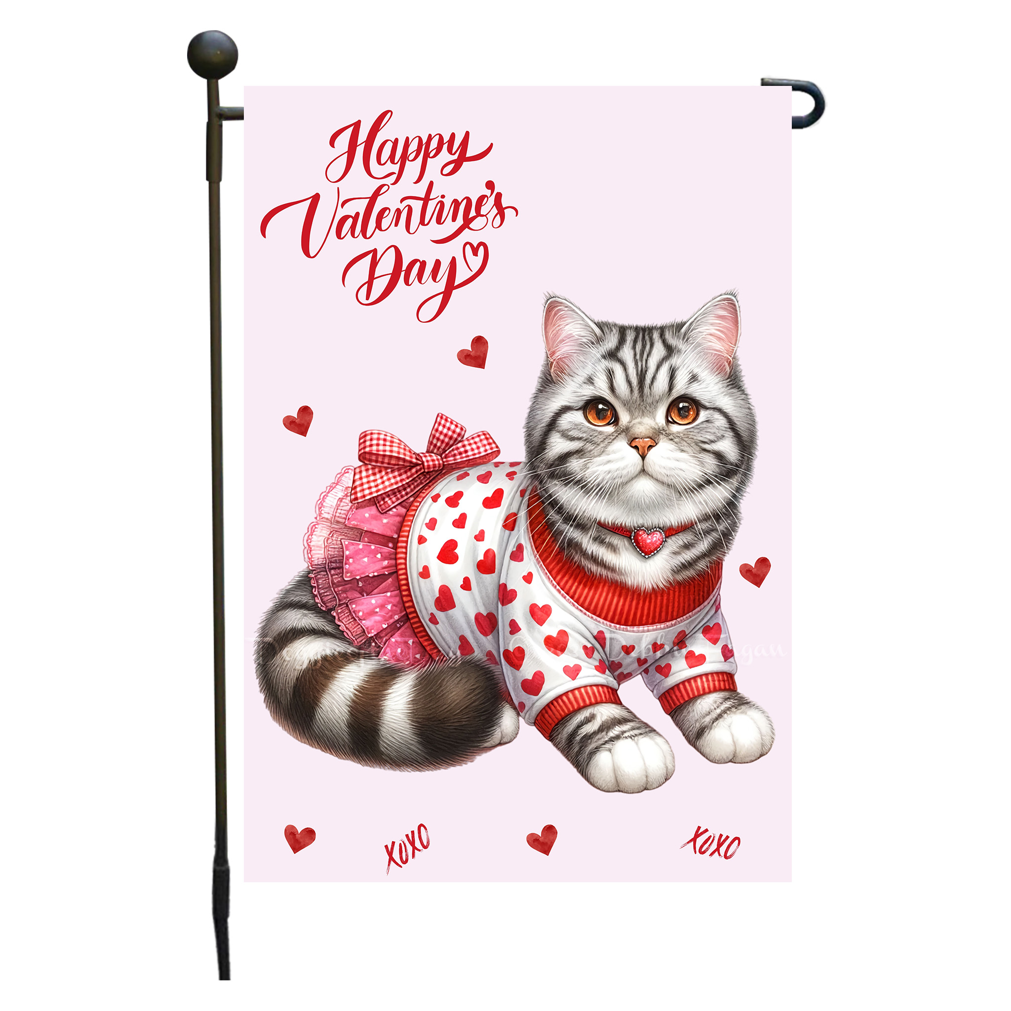 Flagge Valentinstag Katze Garten personalisiert doppelseitig NEU - Bild 11 von 103
