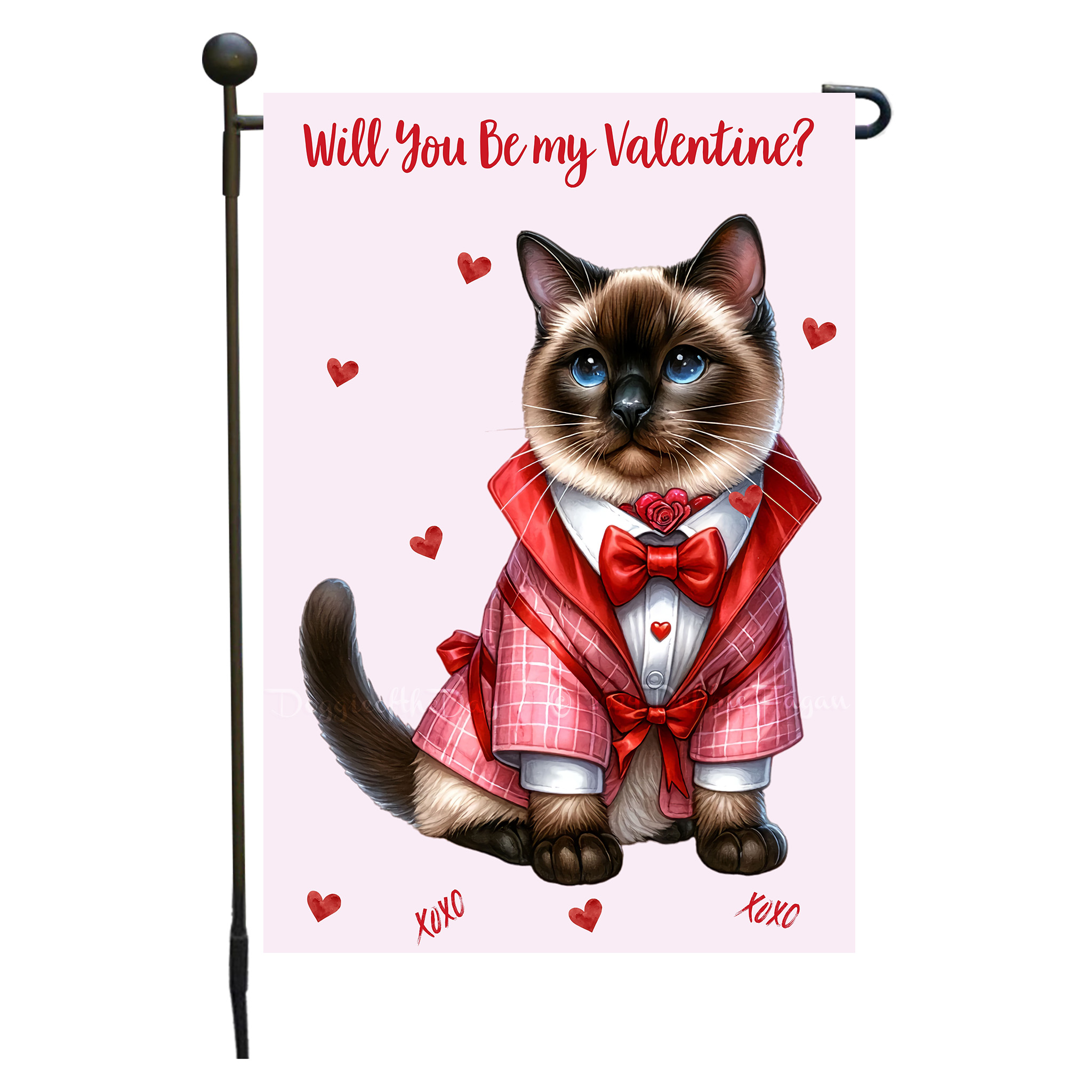 Flagge Valentinstag Katze Garten personalisiert doppelseitig NEU - Bild 89 von 103