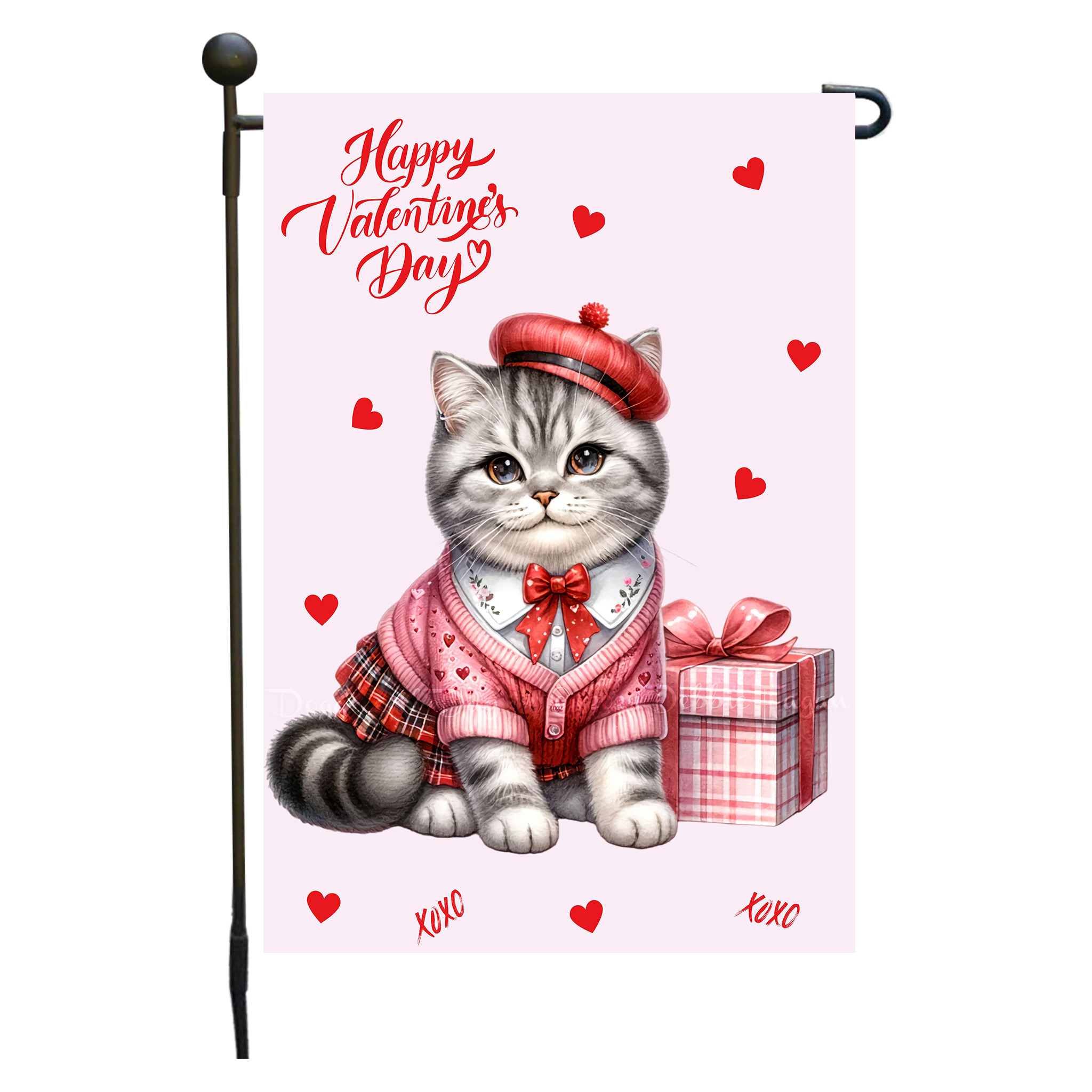 Flagge Valentinstag Katze Garten personalisiert doppelseitig NEU - Bild 100 von 103