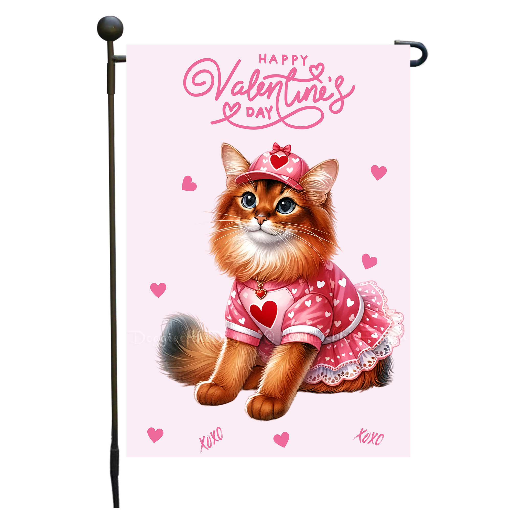 Flagge Valentinstag Katze Garten personalisiert doppelseitig NEU - Bild 74 von 103