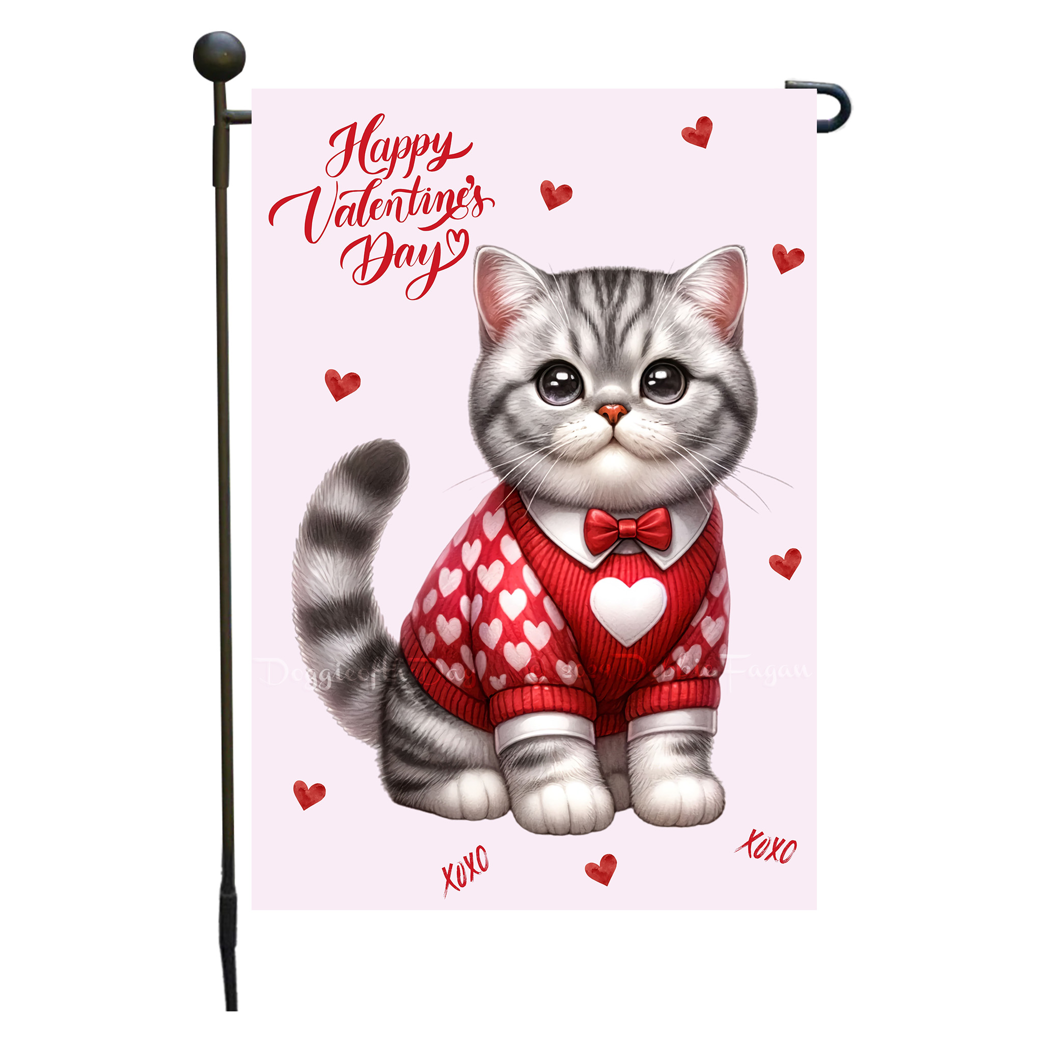 Flagge Valentinstag Katze Garten personalisiert doppelseitig NEU - Bild 13 von 103