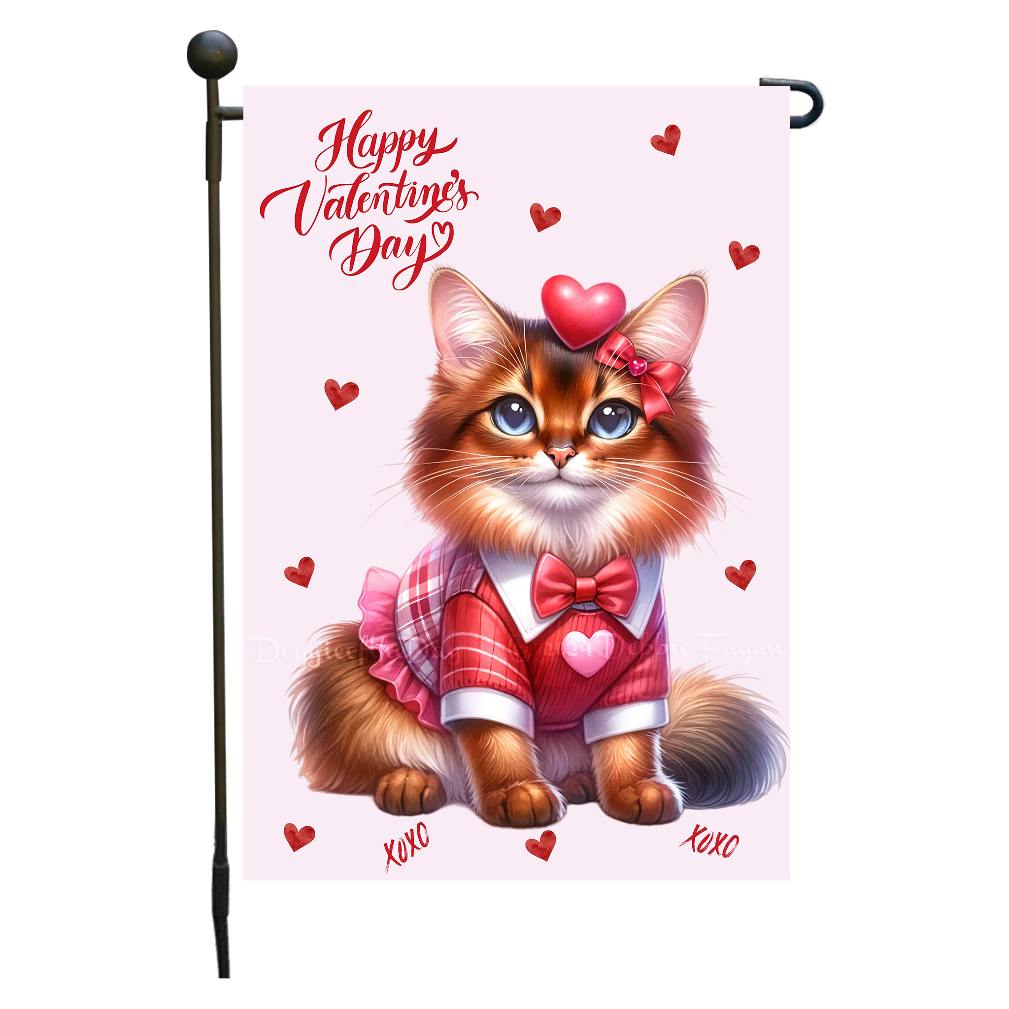 Flagge Valentinstag Katze Garten personalisiert doppelseitig NEU - Bild 76 von 103