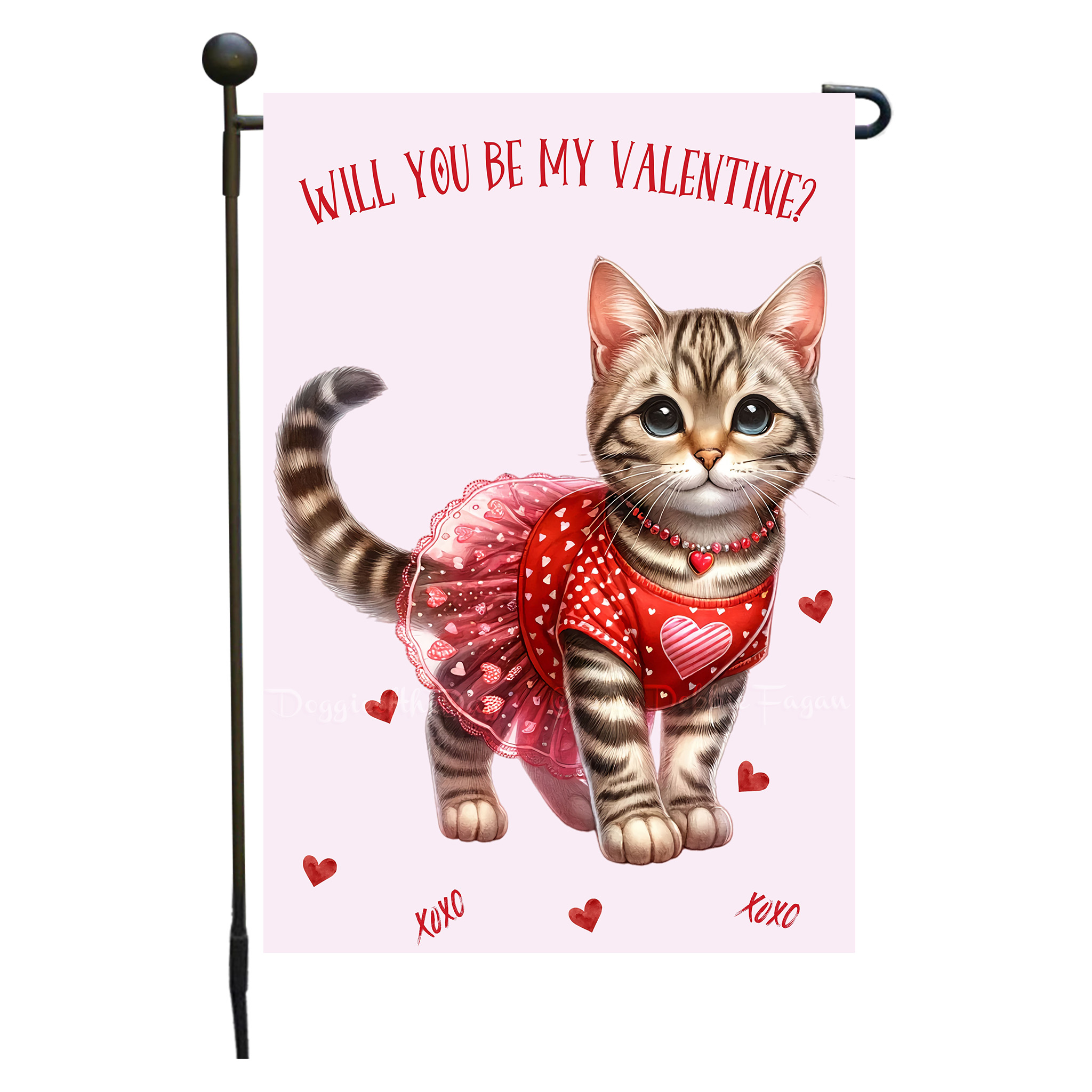 Flagge Valentinstag Katze Garten personalisiert doppelseitig NEU - Bild 37 von 103