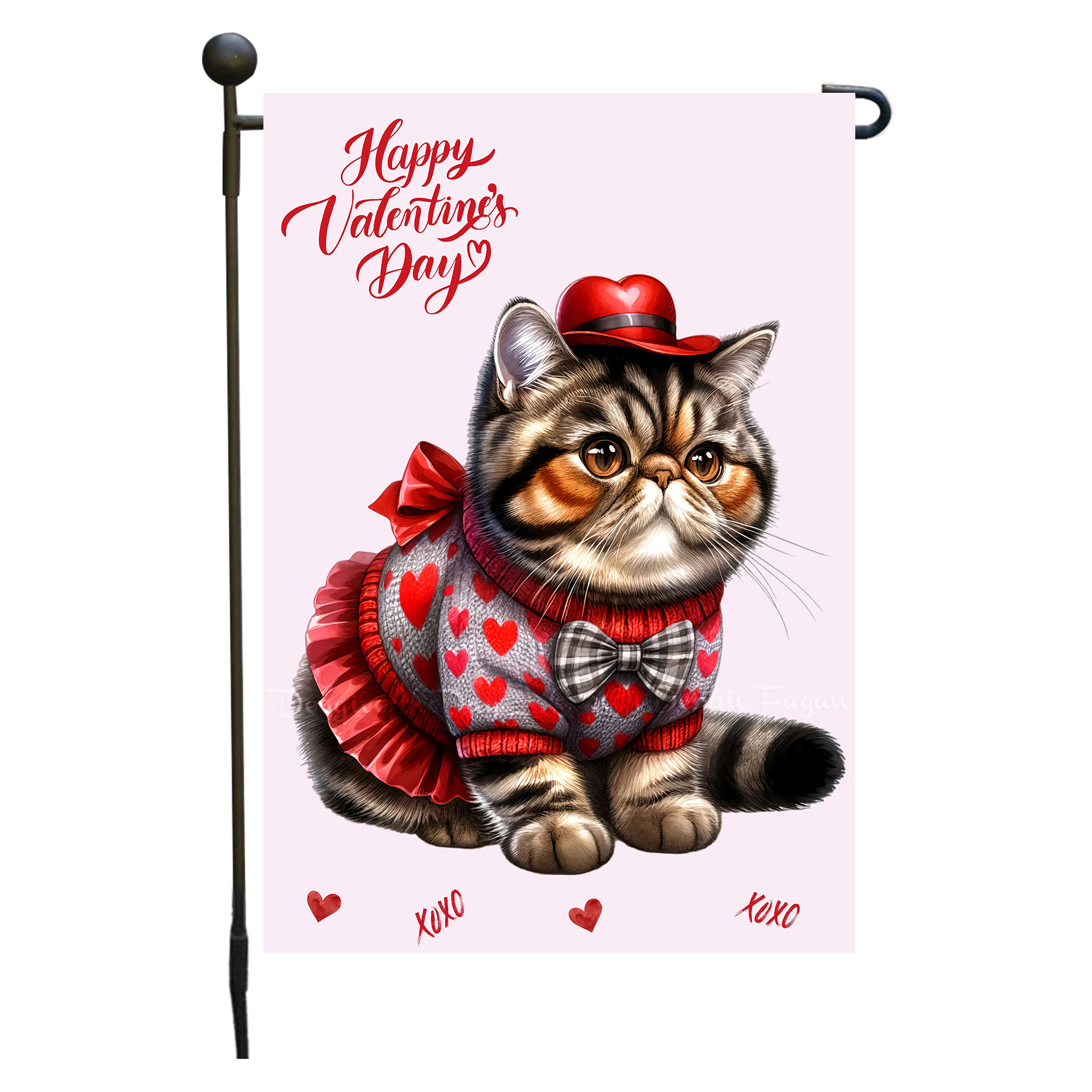 Flagge Valentinstag Katze Garten personalisiert doppelseitig NEU - Bild 55 von 103