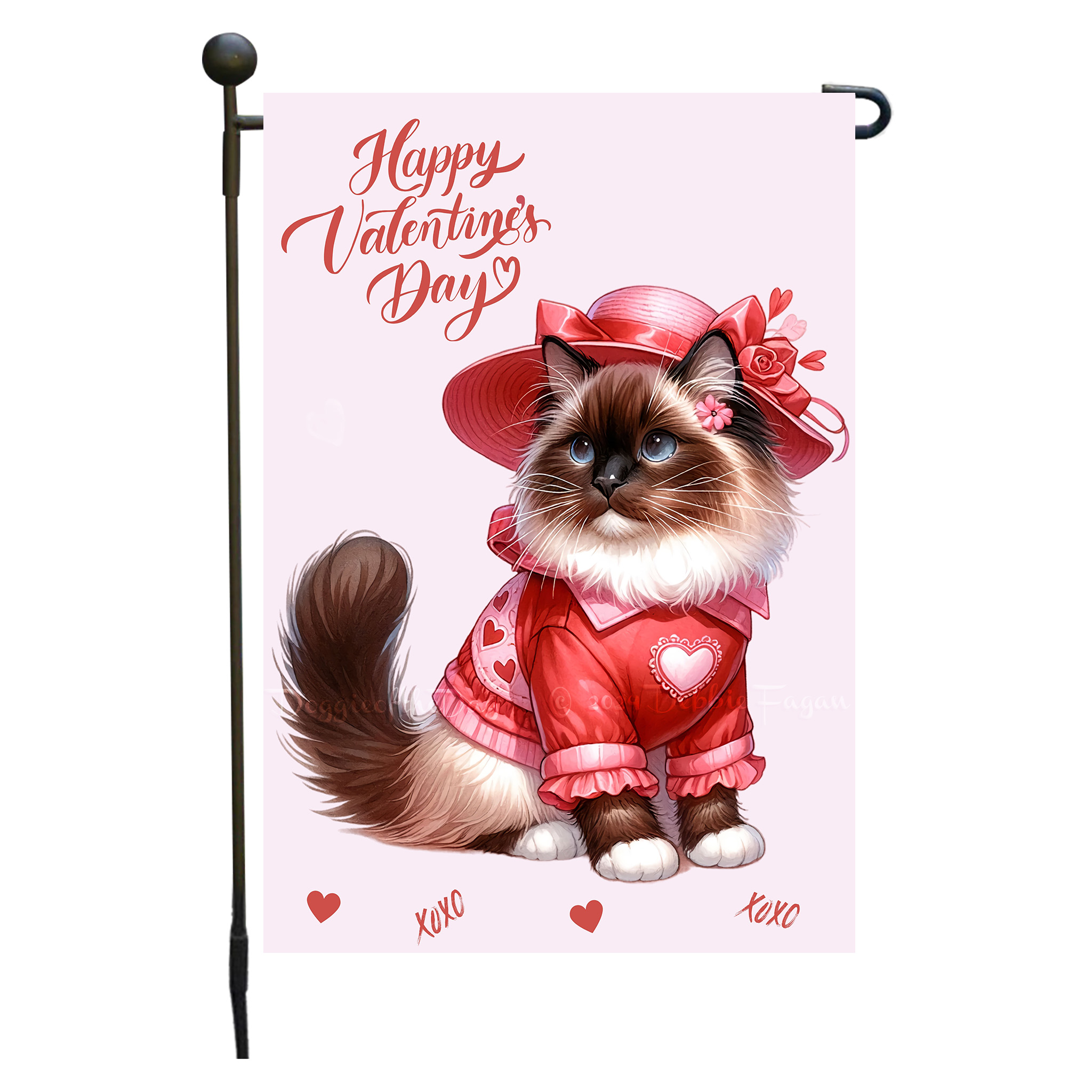Flagge Valentinstag Katze Garten personalisiert doppelseitig NEU - Bild 26 von 103