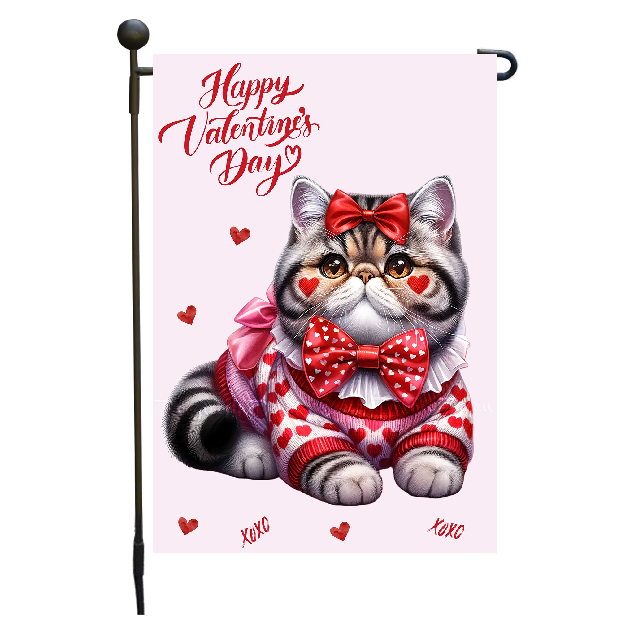 Flagge Valentinstag Katze Garten personalisiert doppelseitig NEU - Bild 56 von 103