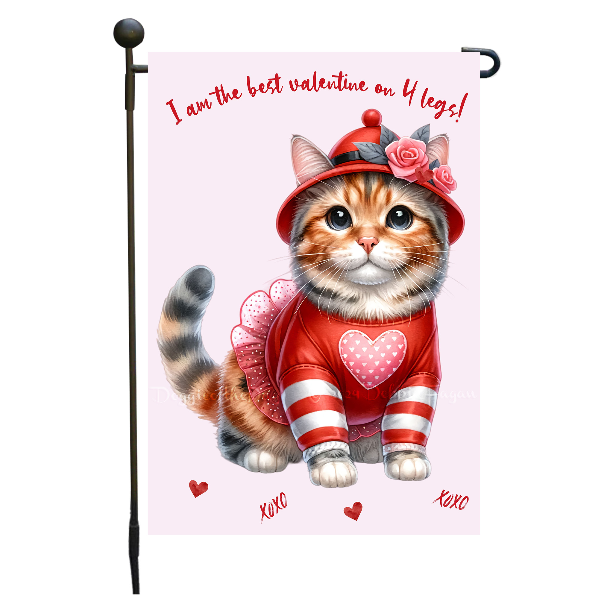 Flagge Valentinstag Katze Garten personalisiert doppelseitig NEU - Bild 40 von 103