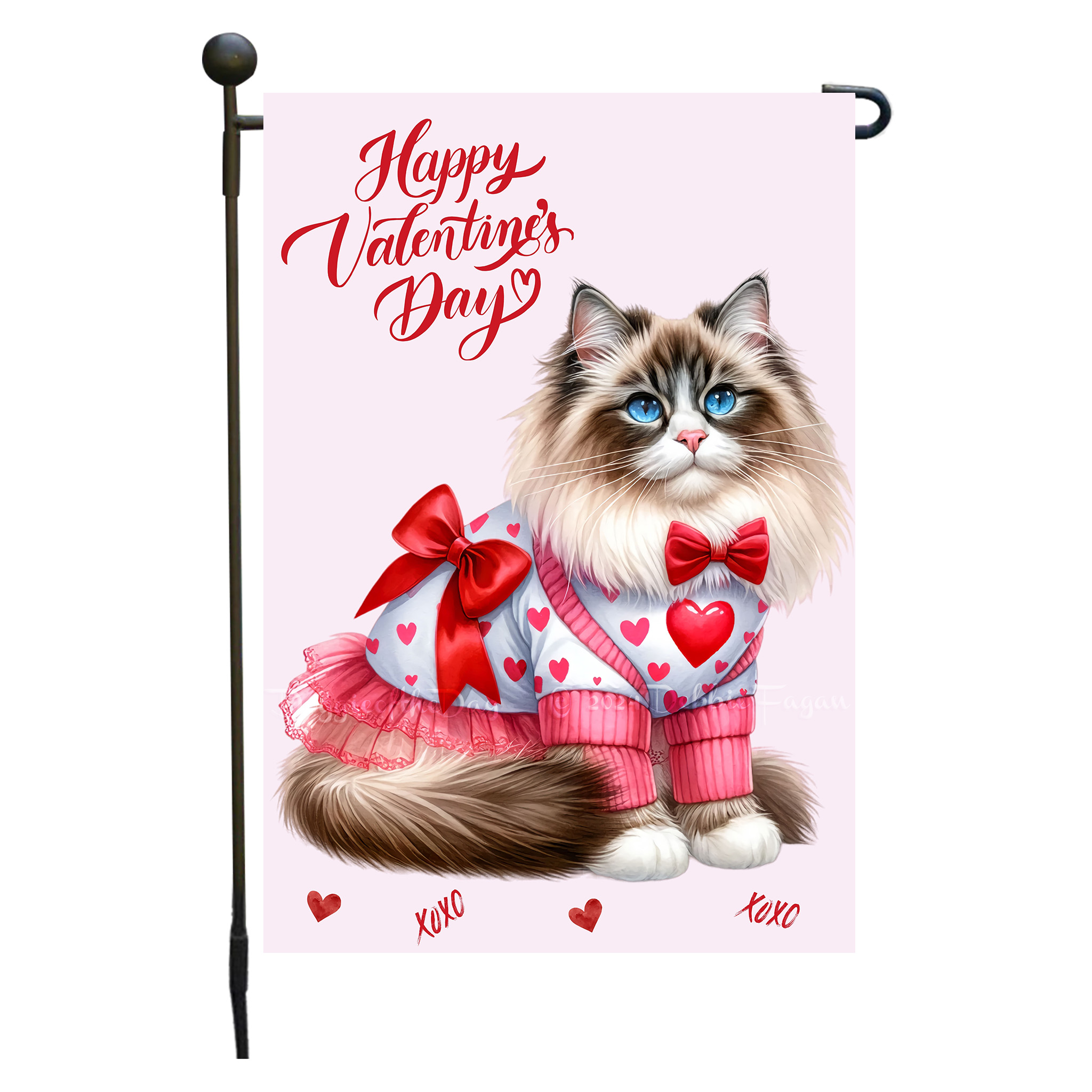 Flagge Valentinstag Katze Garten personalisiert doppelseitig NEU - Bild 27 von 103