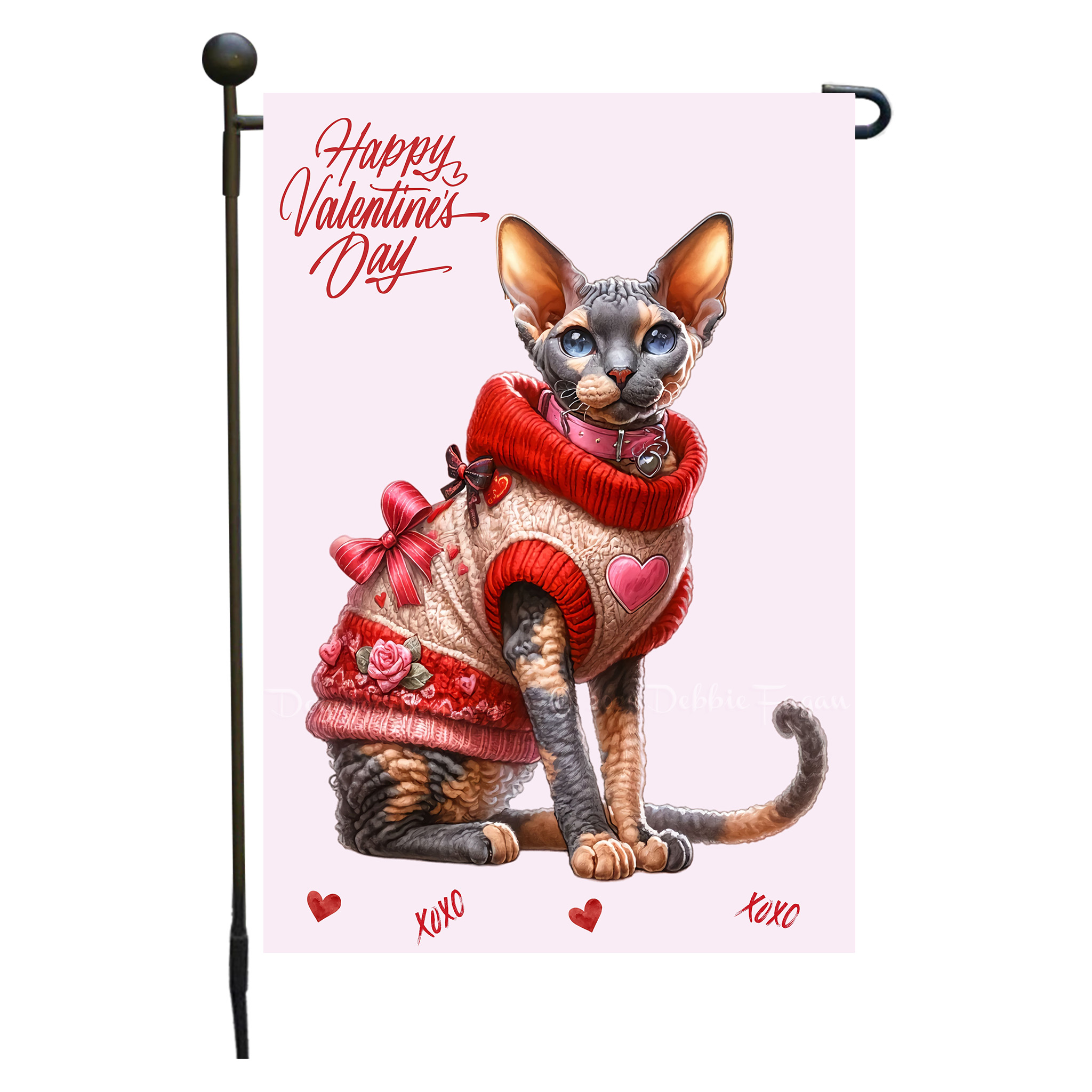 Flagge Valentinstag Katze Garten personalisiert doppelseitig NEU - Bild 41 von 103