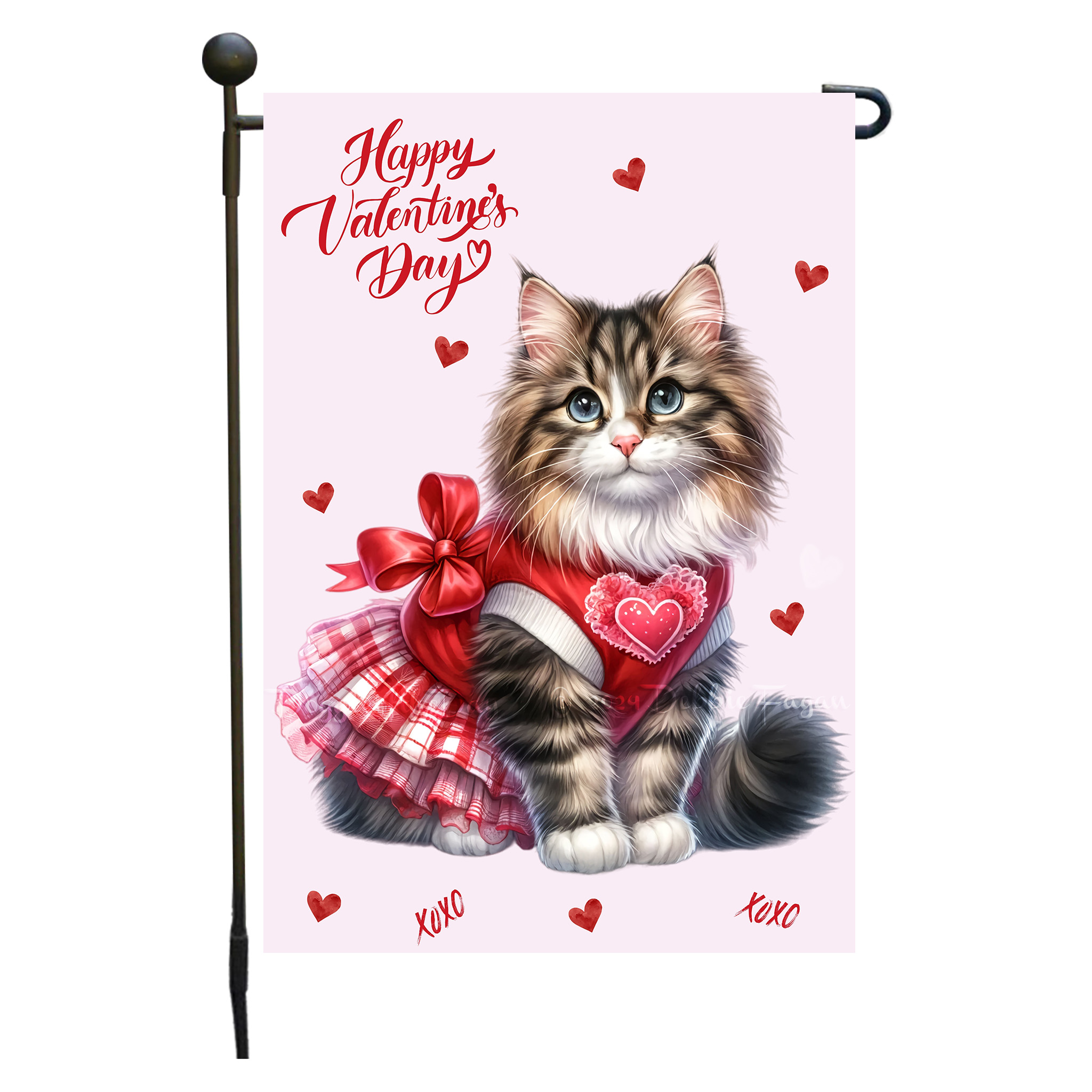 Flagge Valentinstag Katze Garten personalisiert doppelseitig NEU - Bild 50 von 103