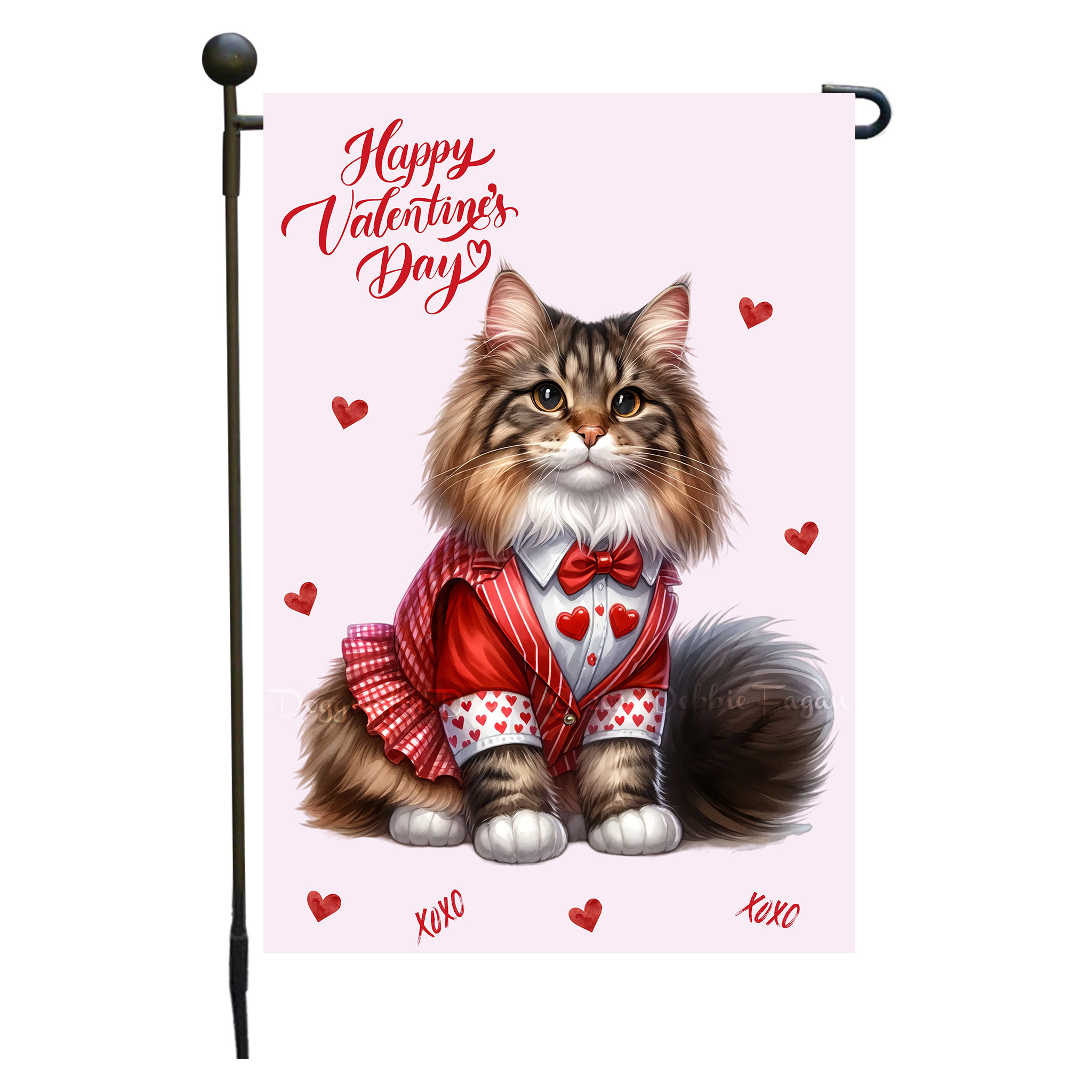 Flagge Valentinstag Katze Garten personalisiert doppelseitig NEU - Bild 51 von 103