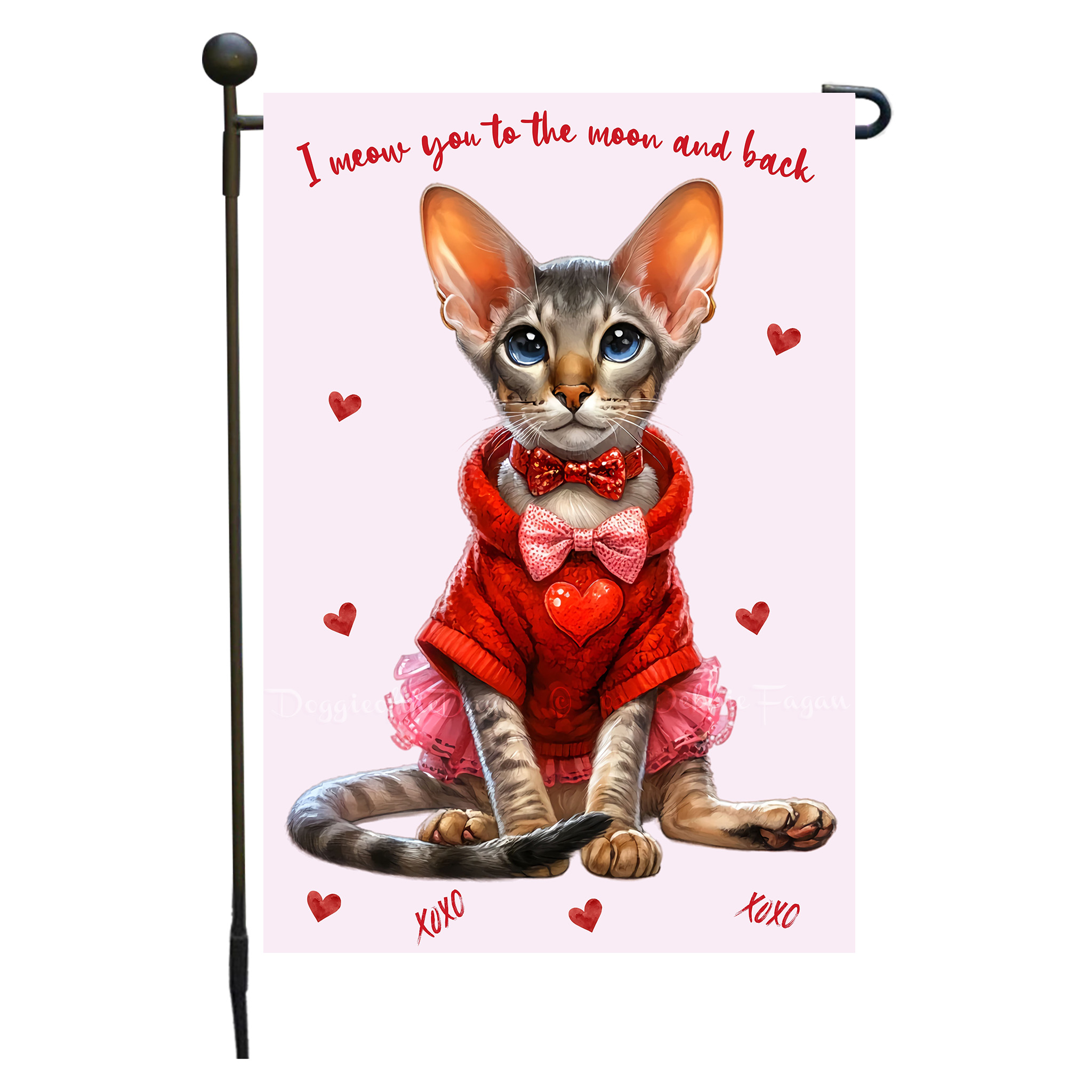 Flagge Valentinstag Katze Garten personalisiert doppelseitig NEU - Bild 58 von 103